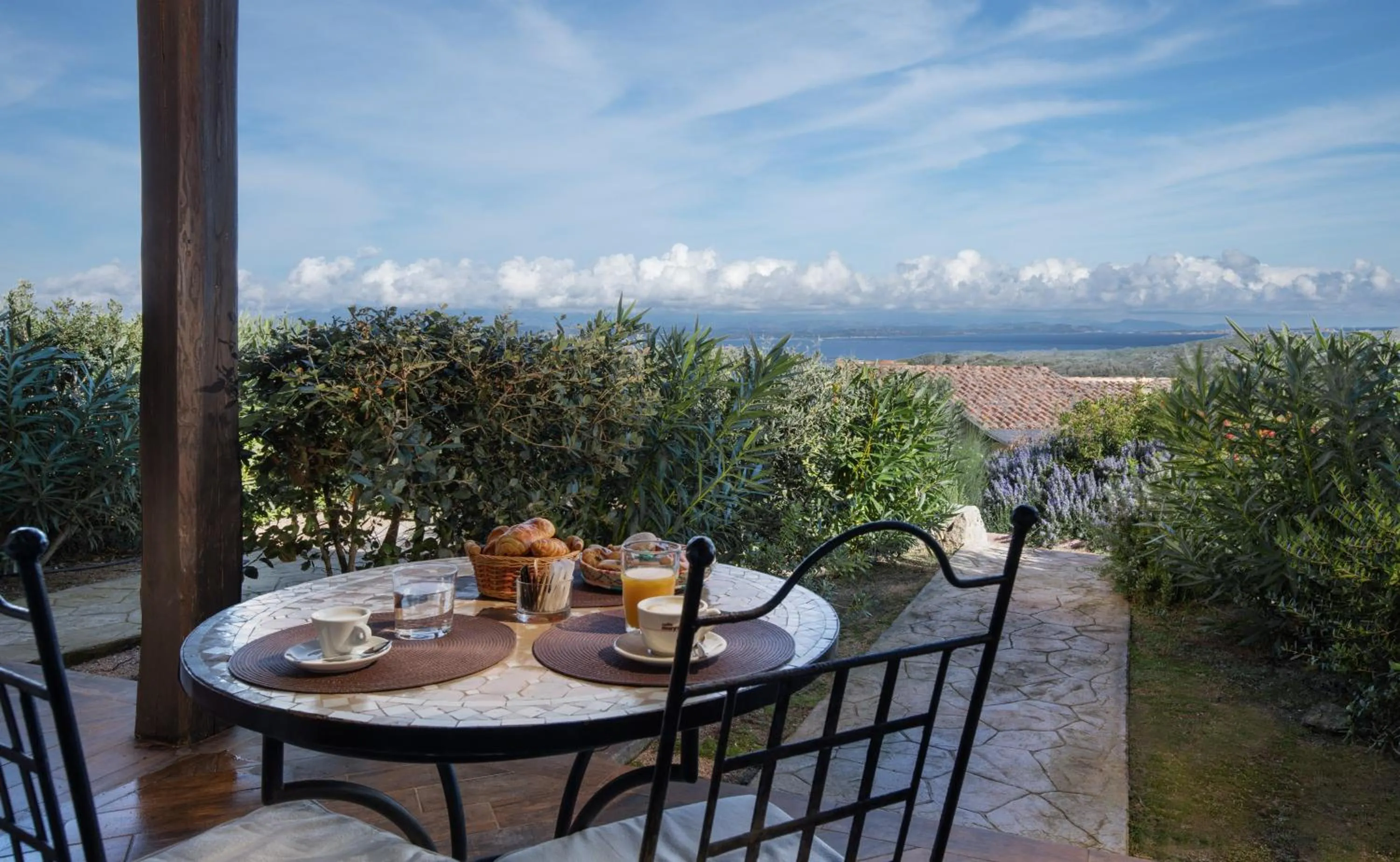 Patio in Punta Falcone Resort