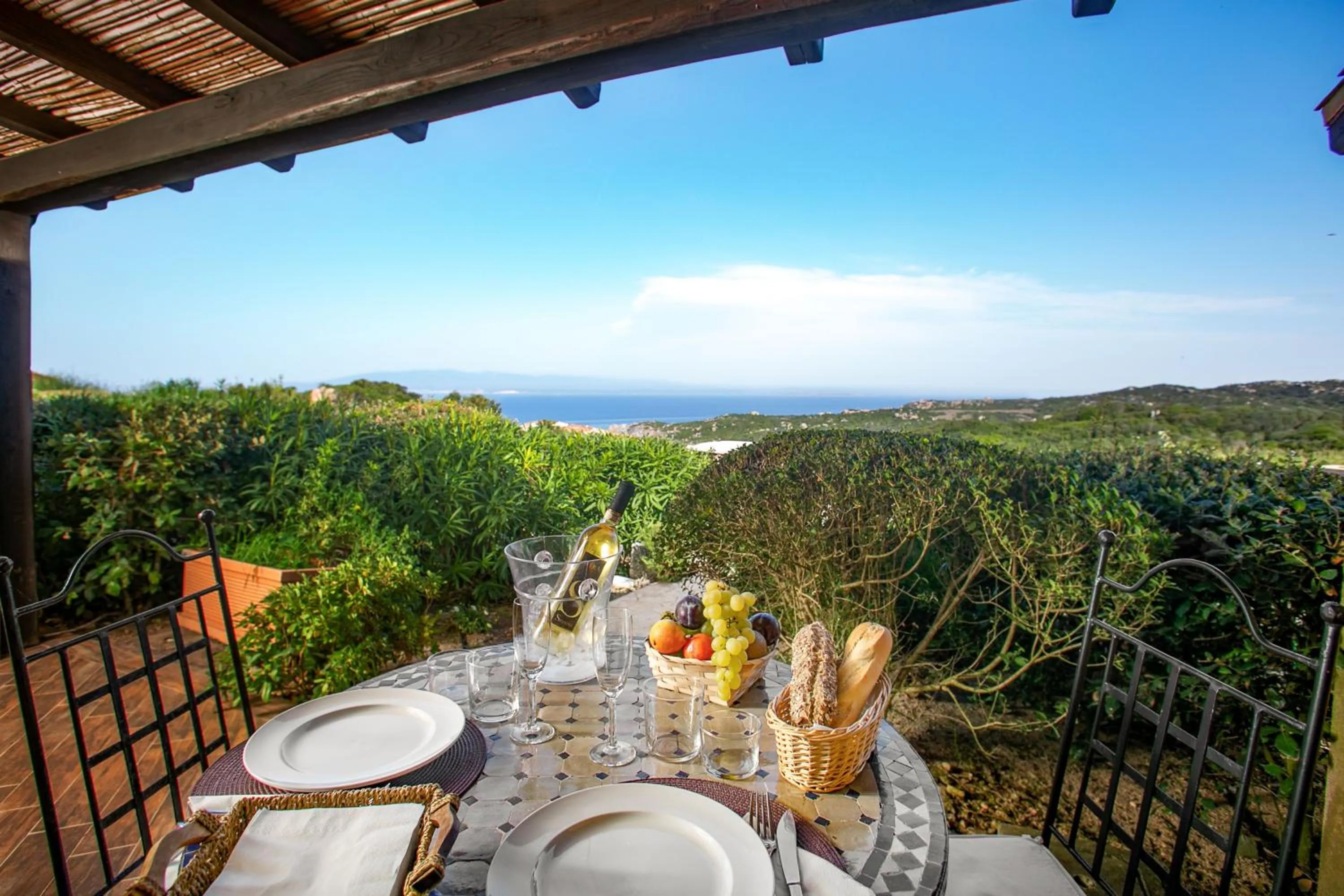 Patio in Punta Falcone Resort