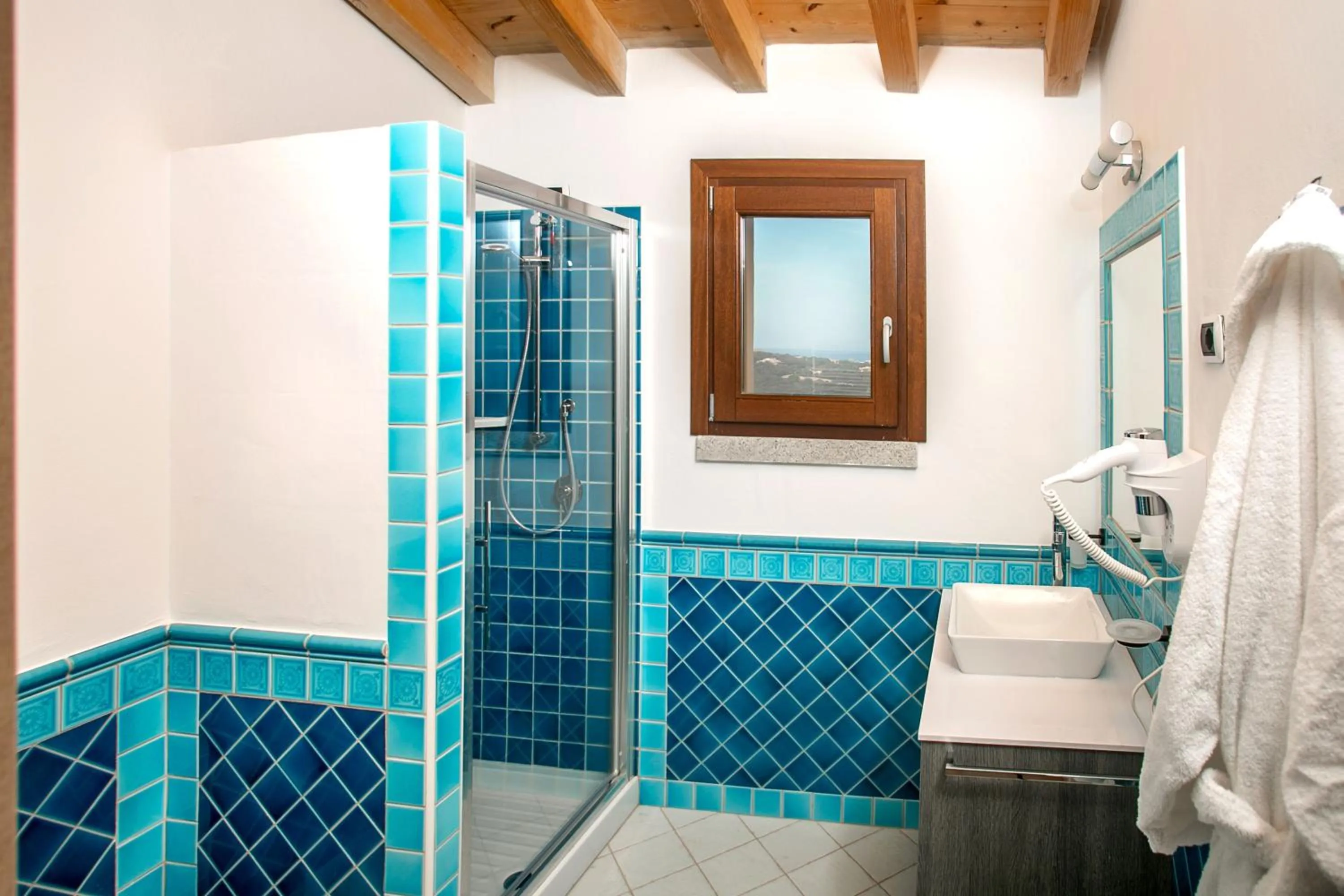 Shower in Punta Falcone Resort