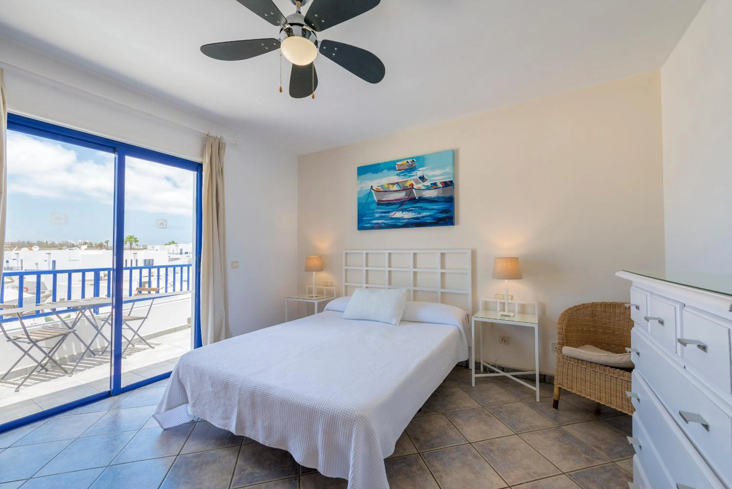 Bedroom, Bed in Villas Puerto Rubicon