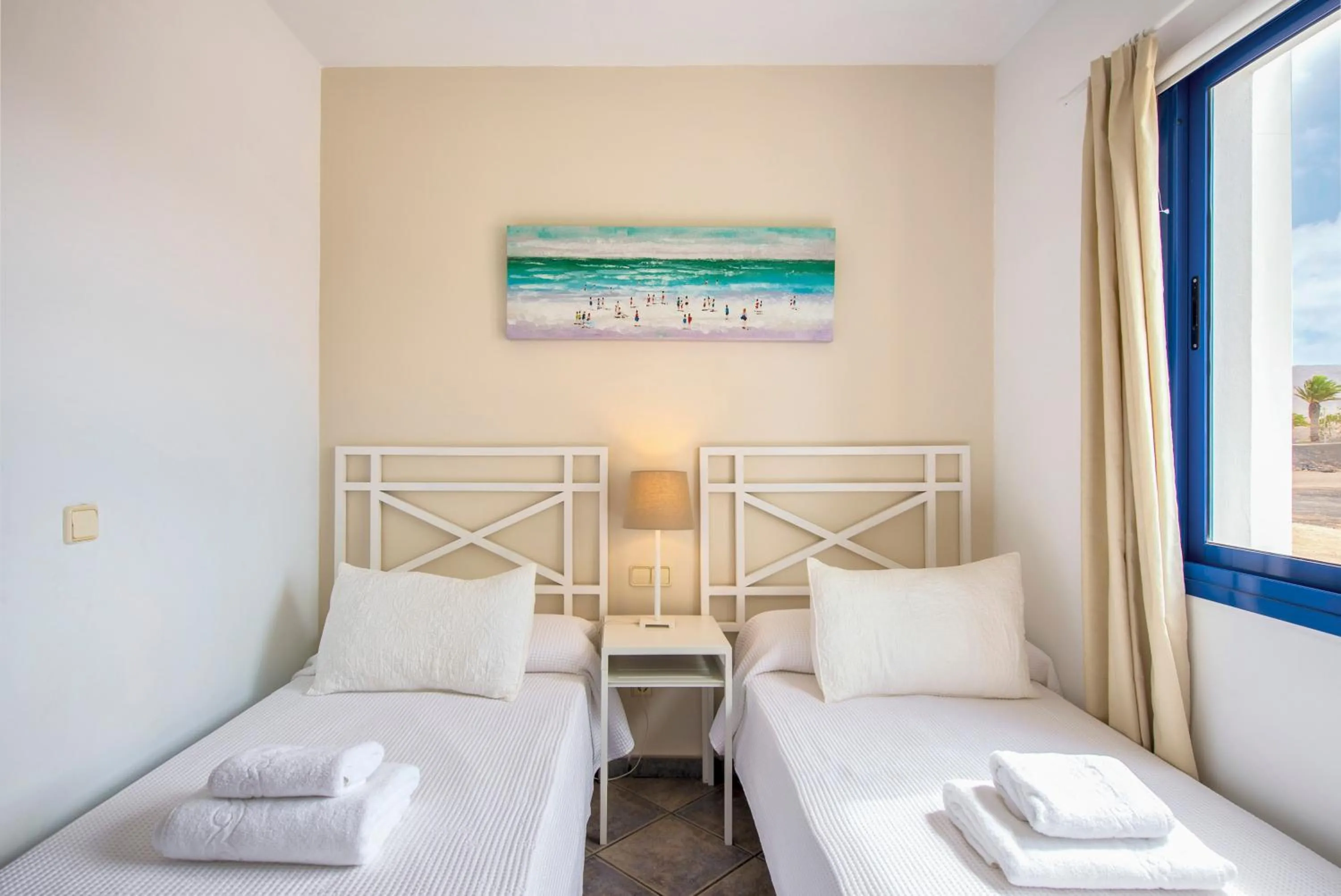Bedroom, Bed in Villas Puerto Rubicon