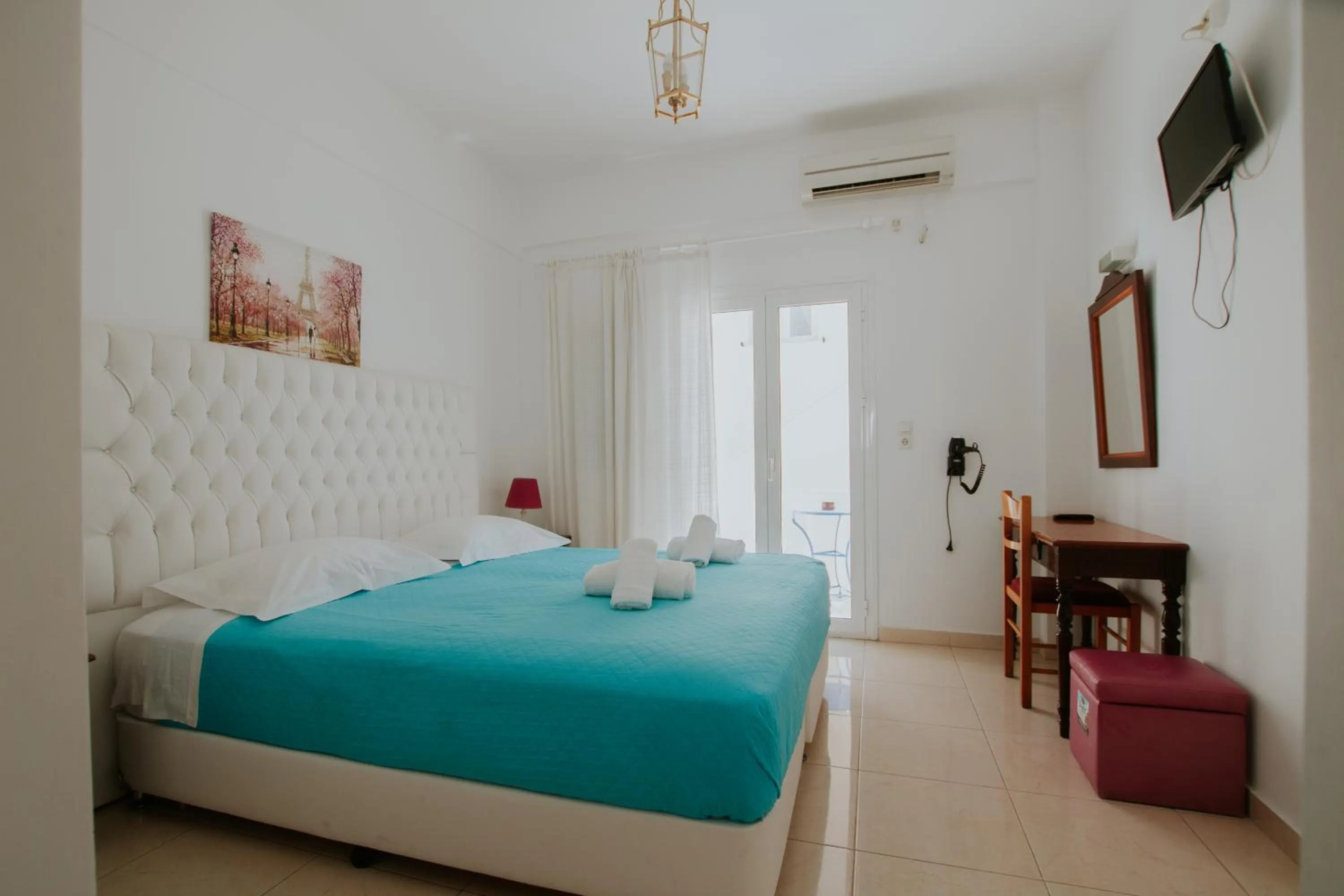 Bed in Pension Ptolemeos