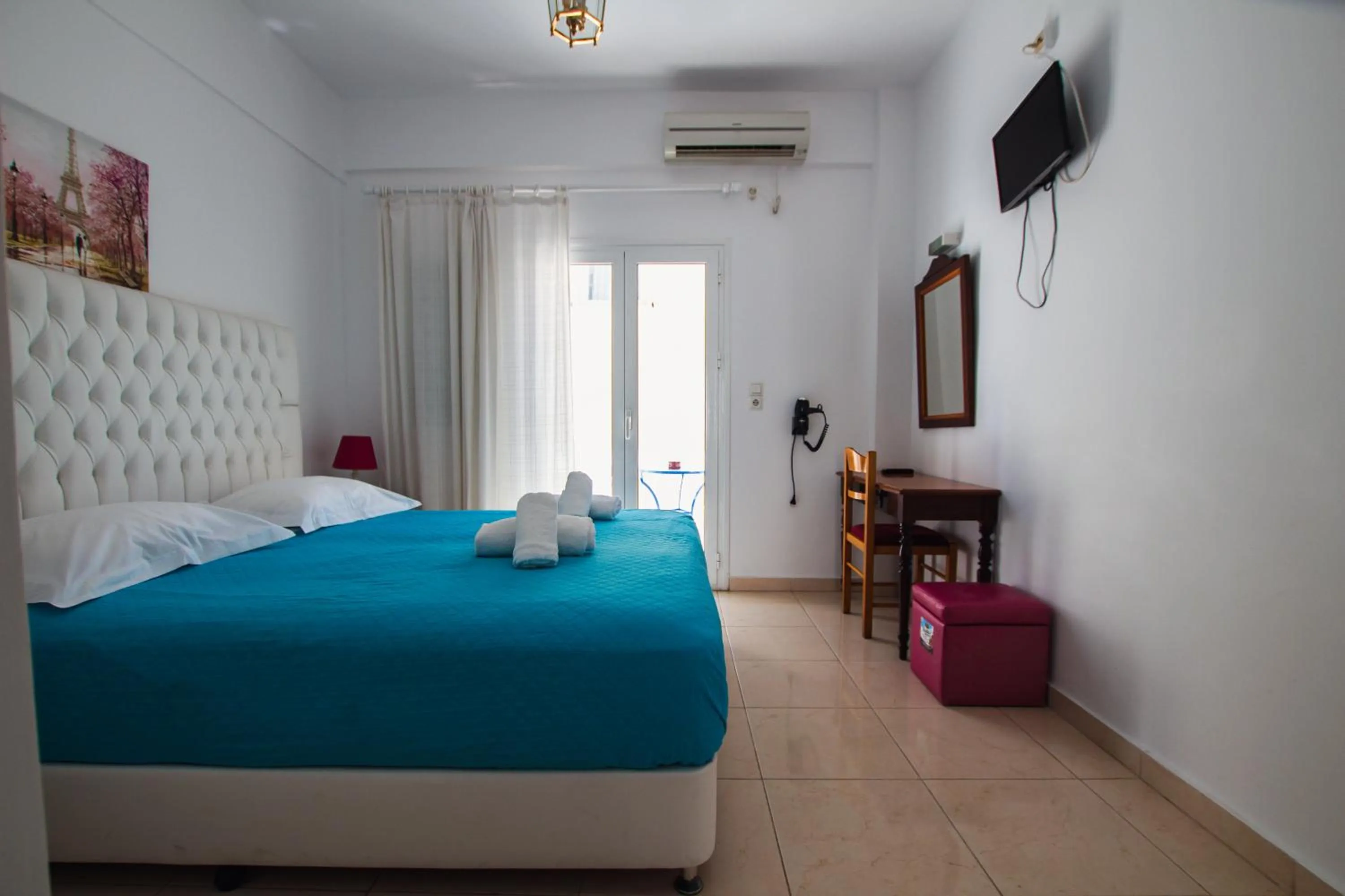 Bed in Pension Ptolemeos