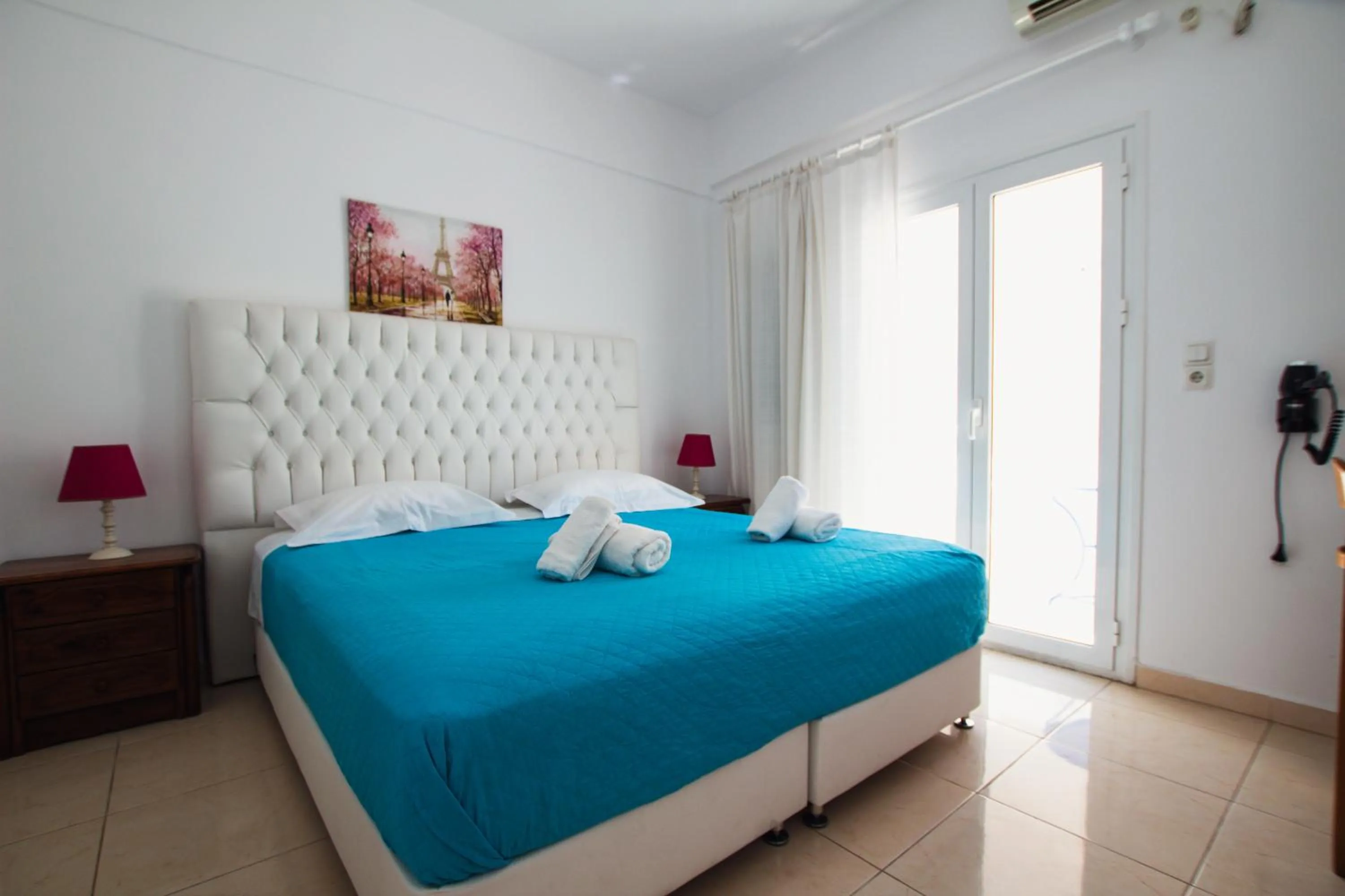 Bed in Pension Ptolemeos