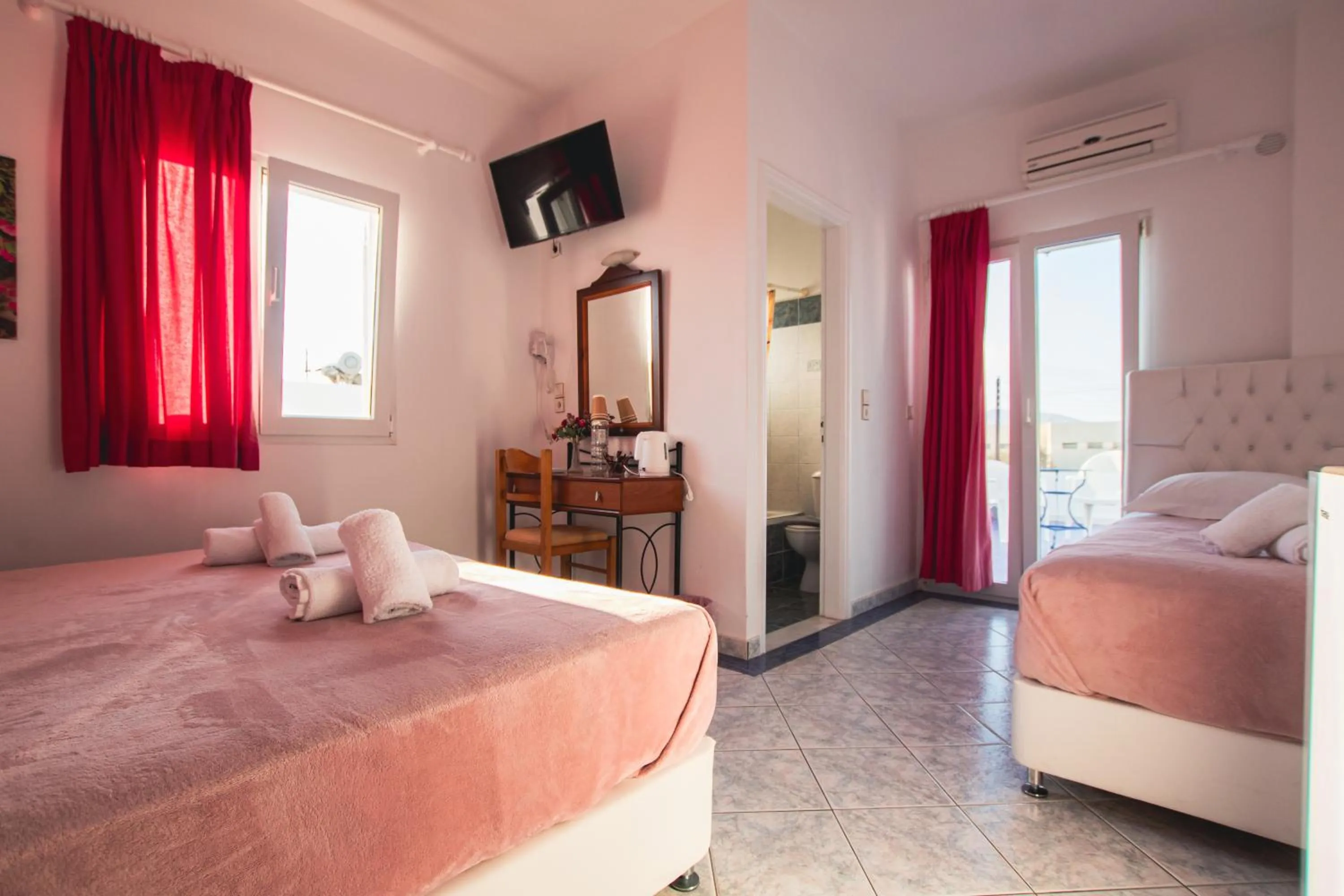 Bed in Pension Ptolemeos