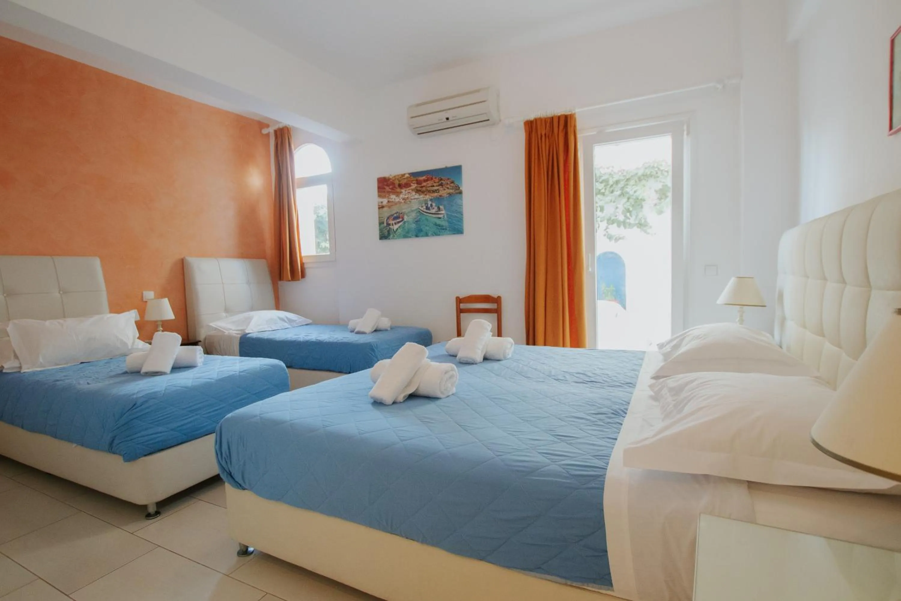 Bed in Pension Ptolemeos