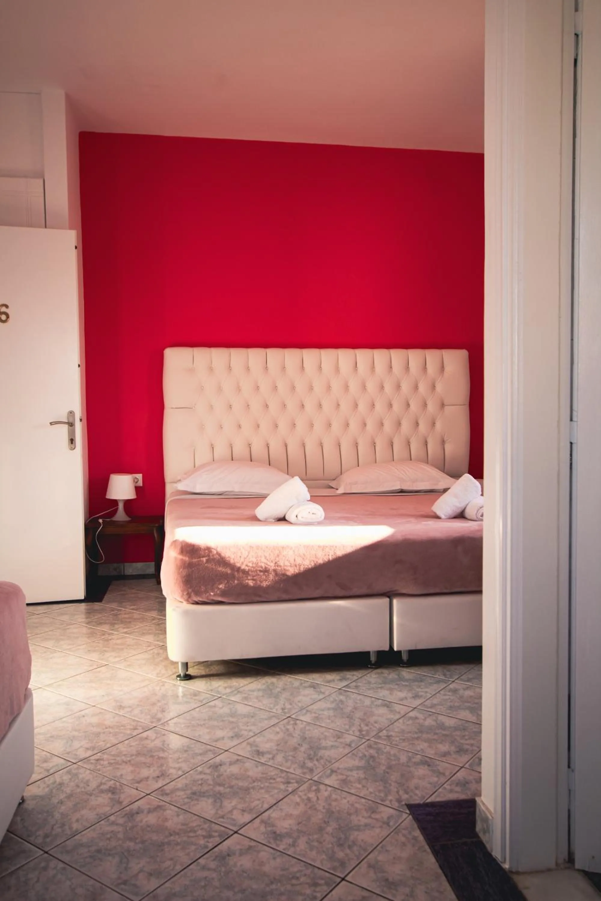 Bed in Pension Ptolemeos