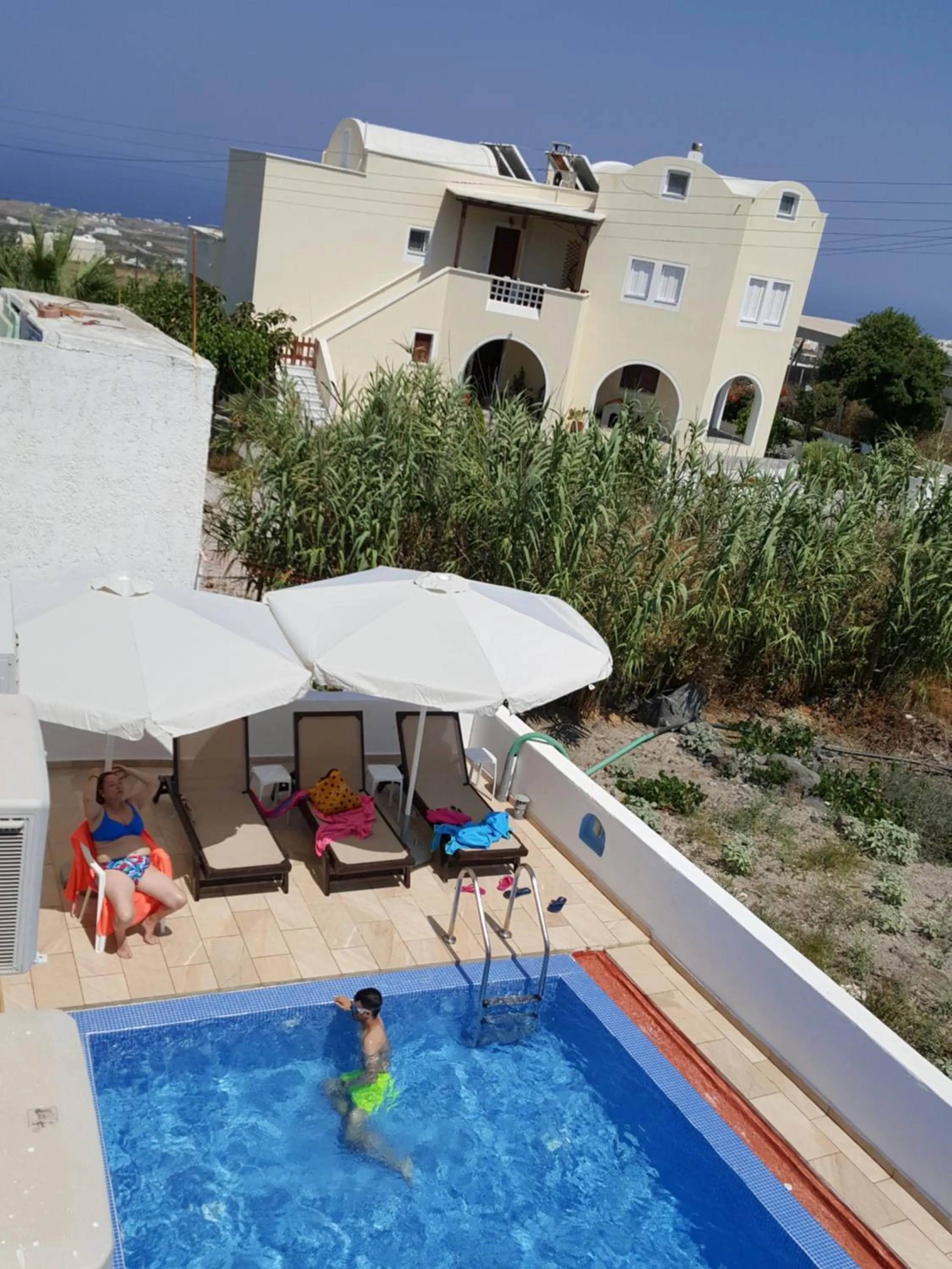 Swimming pool in Pension Ptolemeos