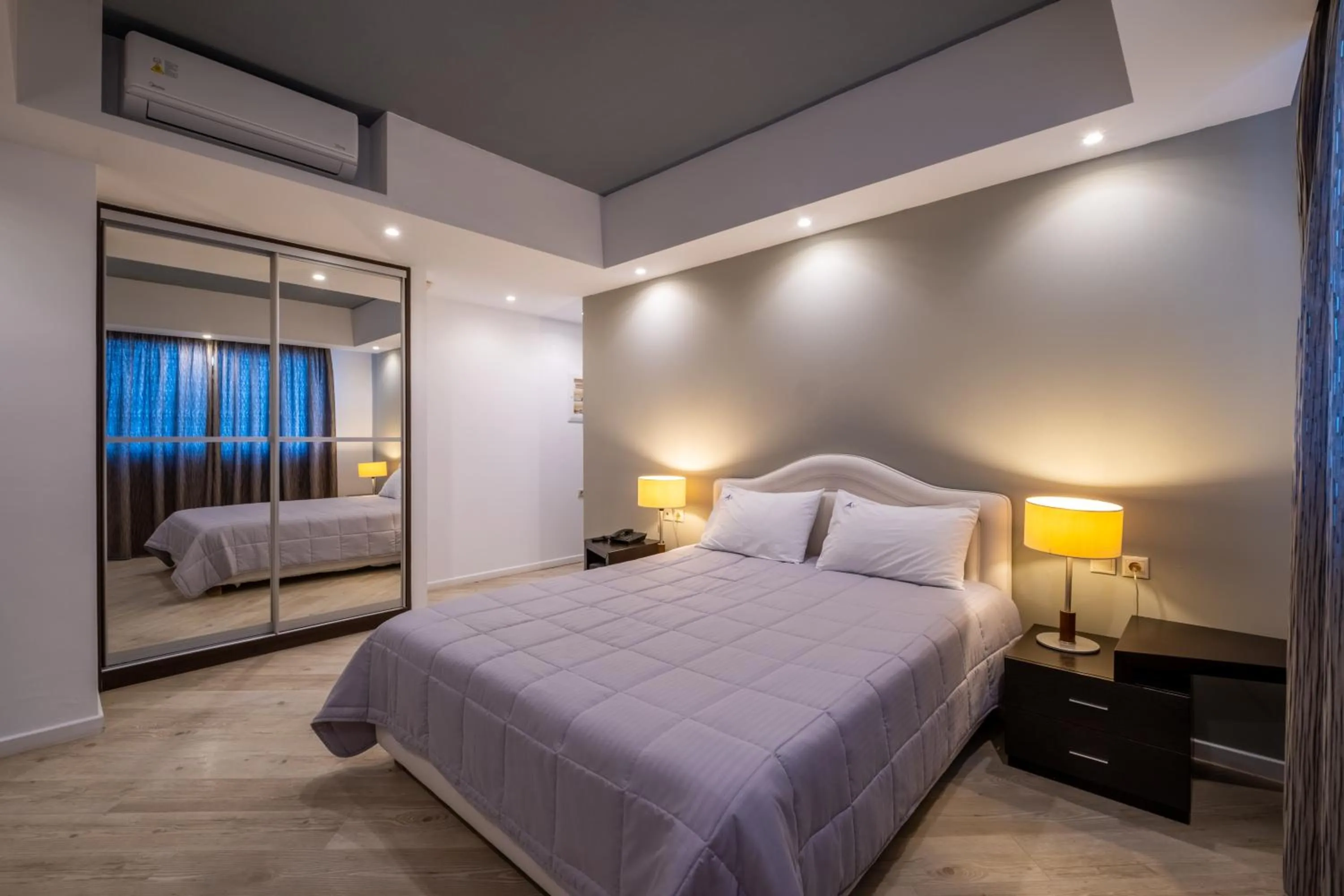 Bed in Mediterranean Beach Resort