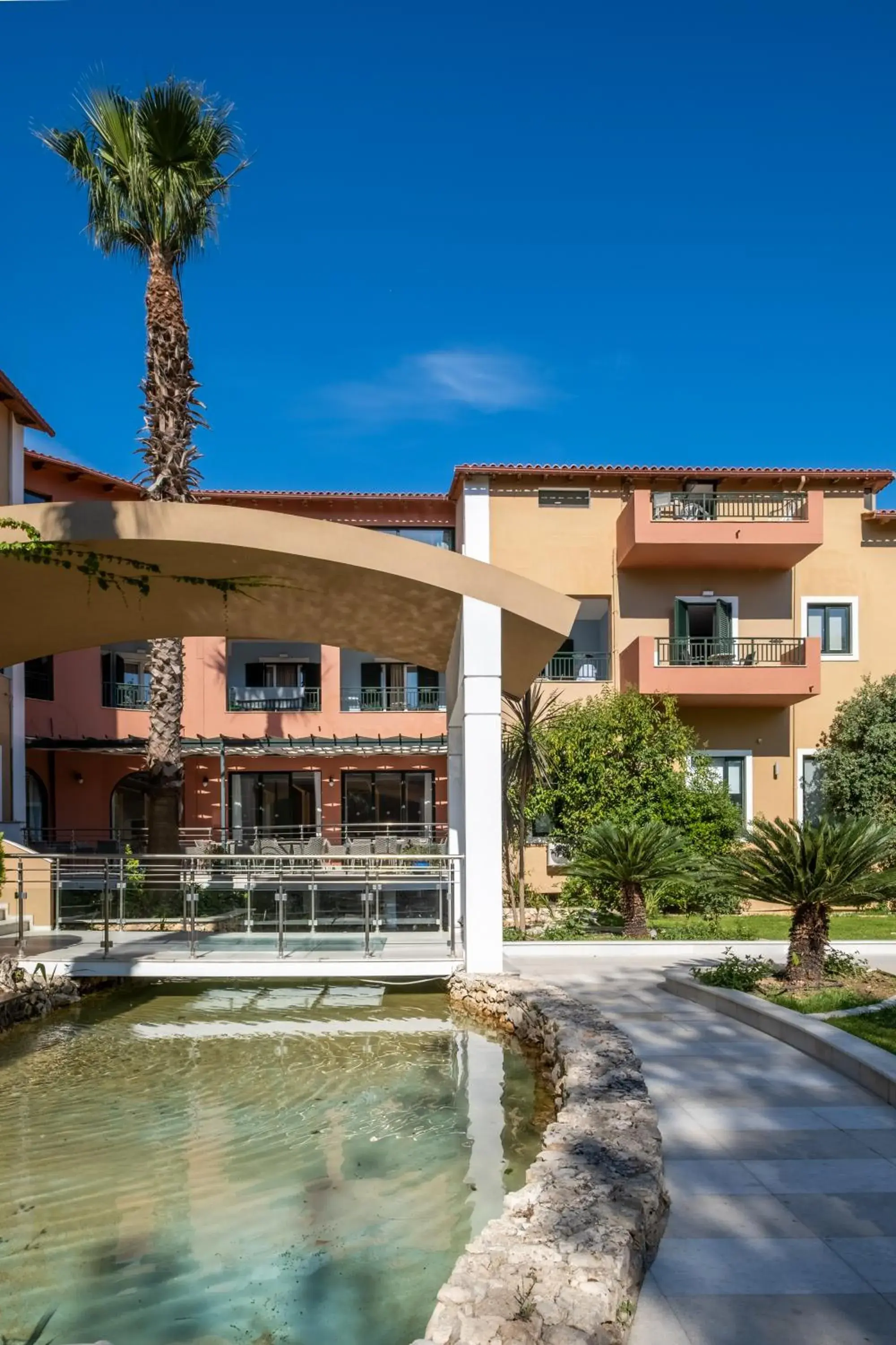 Facade/entrance in Mediterranean Beach Resort Facade/entrance in Mediterranean Beach Resort