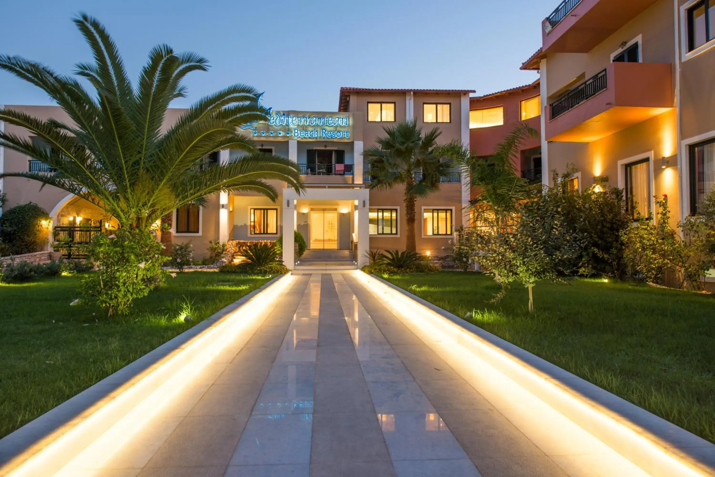 Property building in Mediterranean Beach Resort Property building in Mediterranean Beach Resort