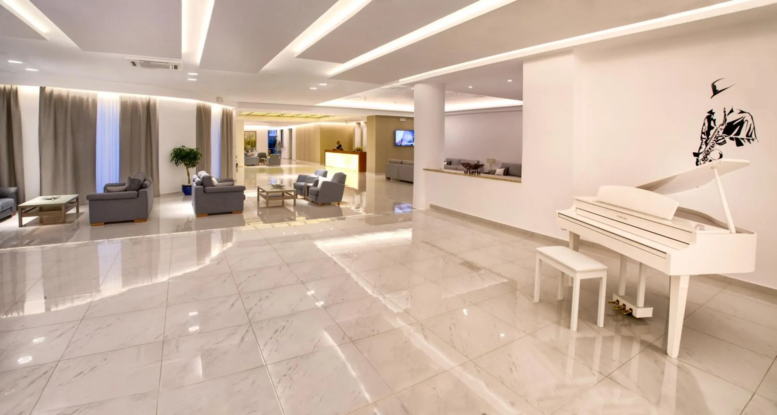 Living room in Mediterranean Beach Resort Living room in Mediterranean Beach Resort