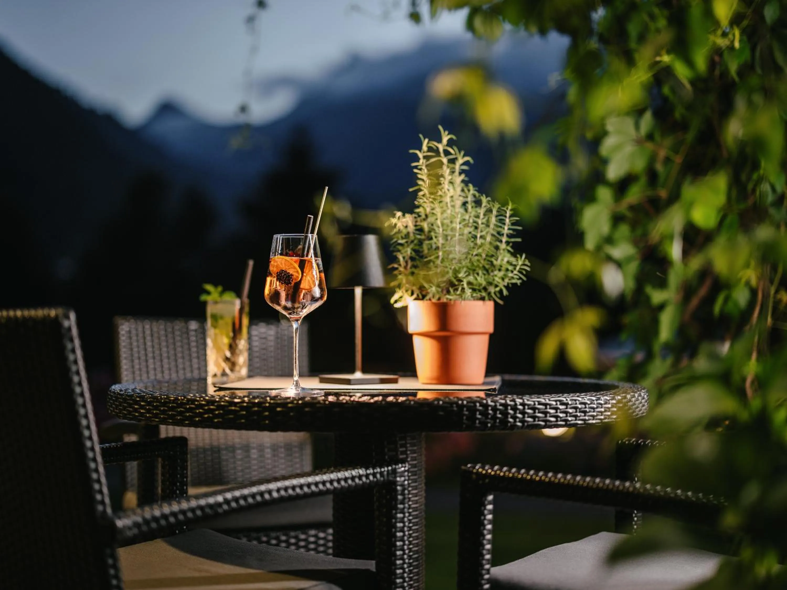 Patio in Hotel Vitalquelle Montafon