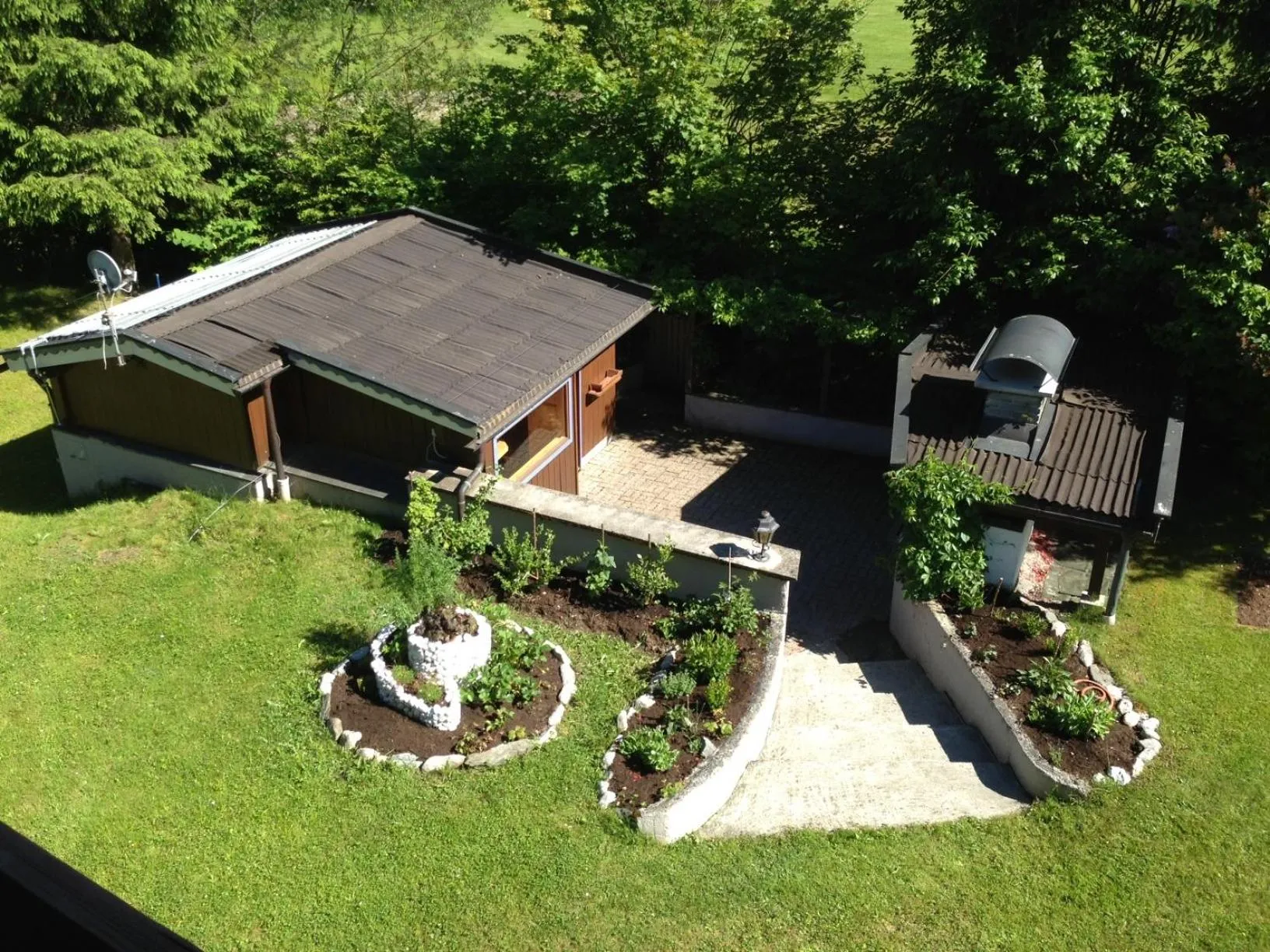 Garden view in Appartements am See
