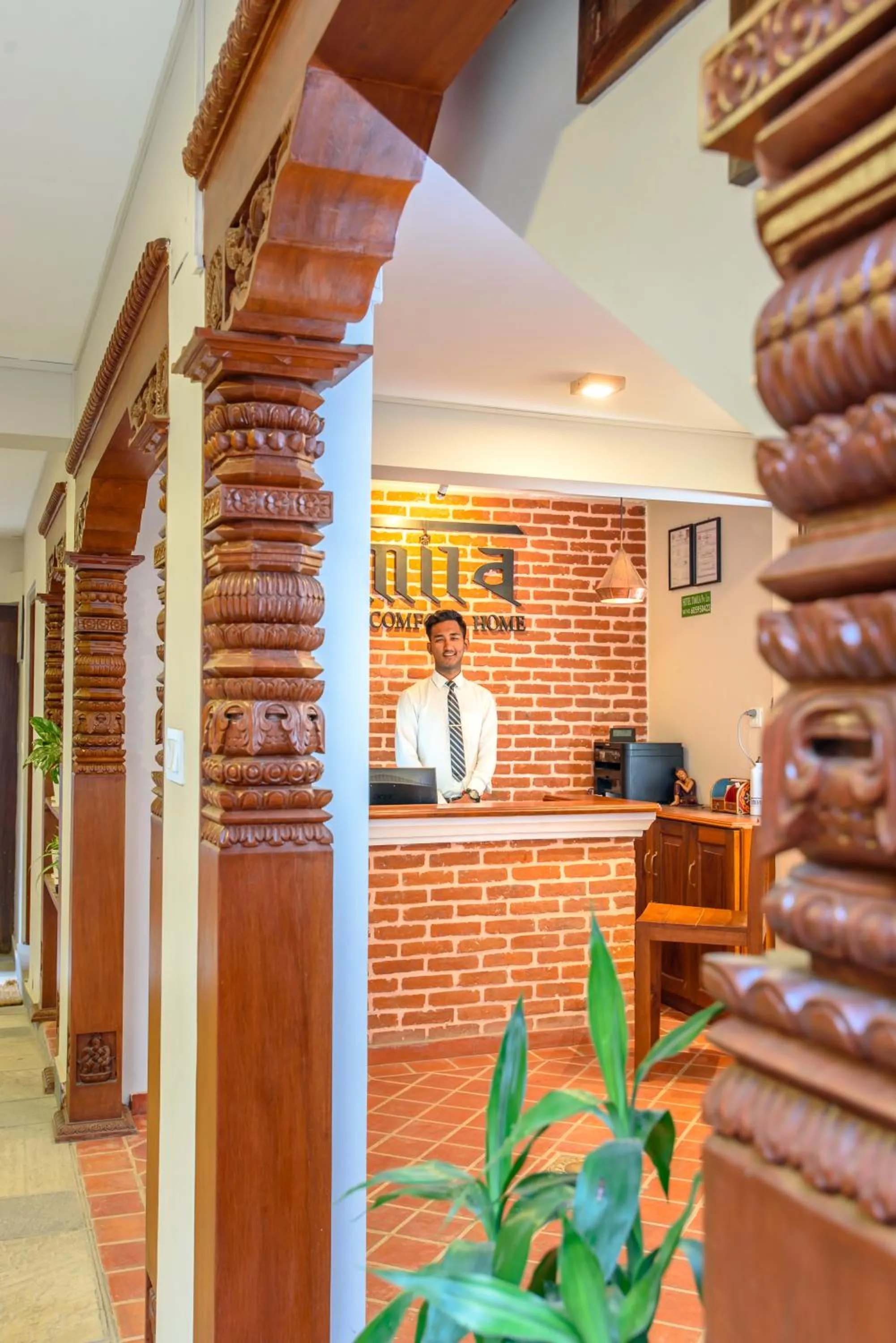 Lobby or reception in Hotel Timila