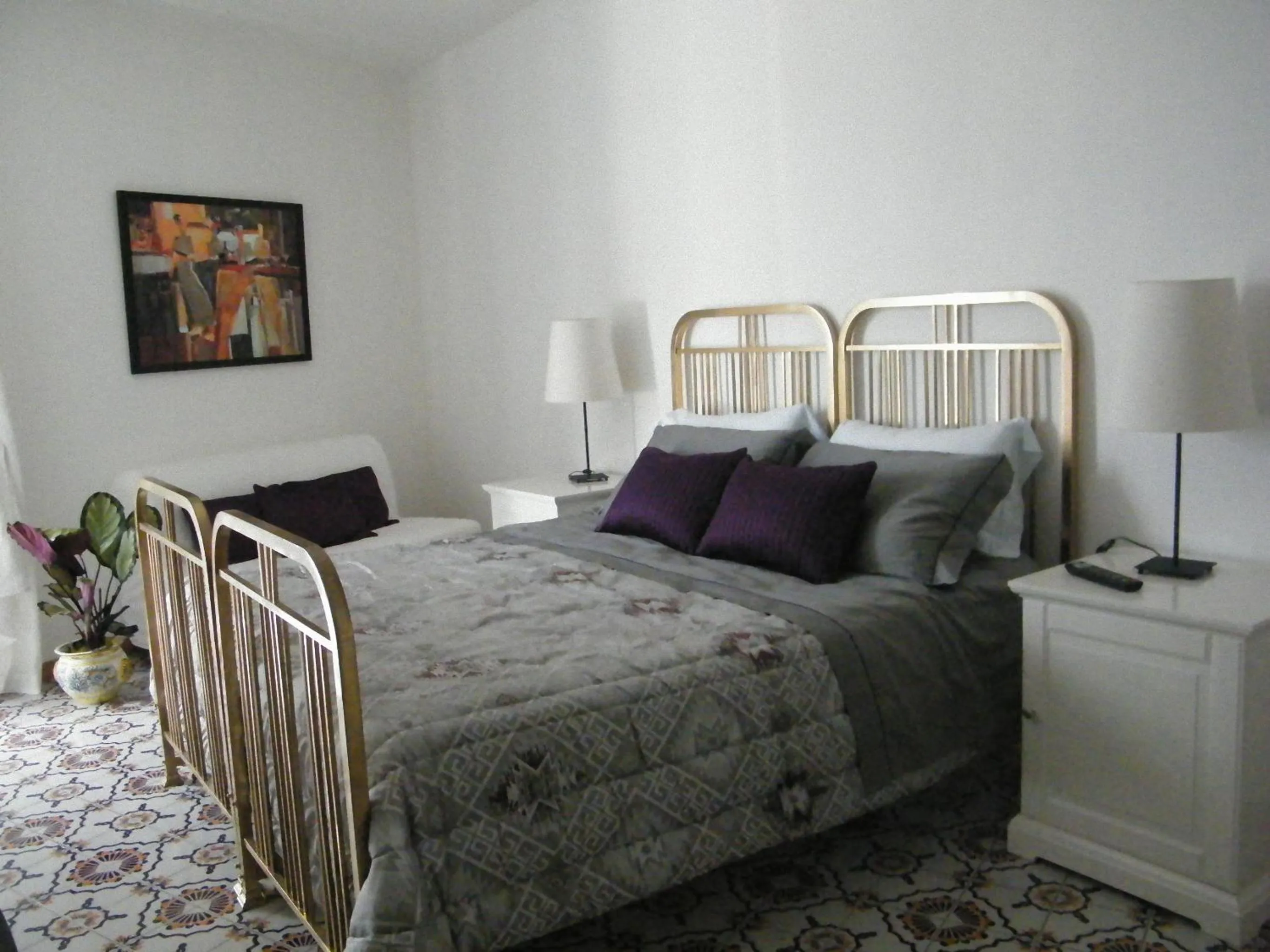 View (from property/room), Bed in B&B A Casa Di Mario Scafati