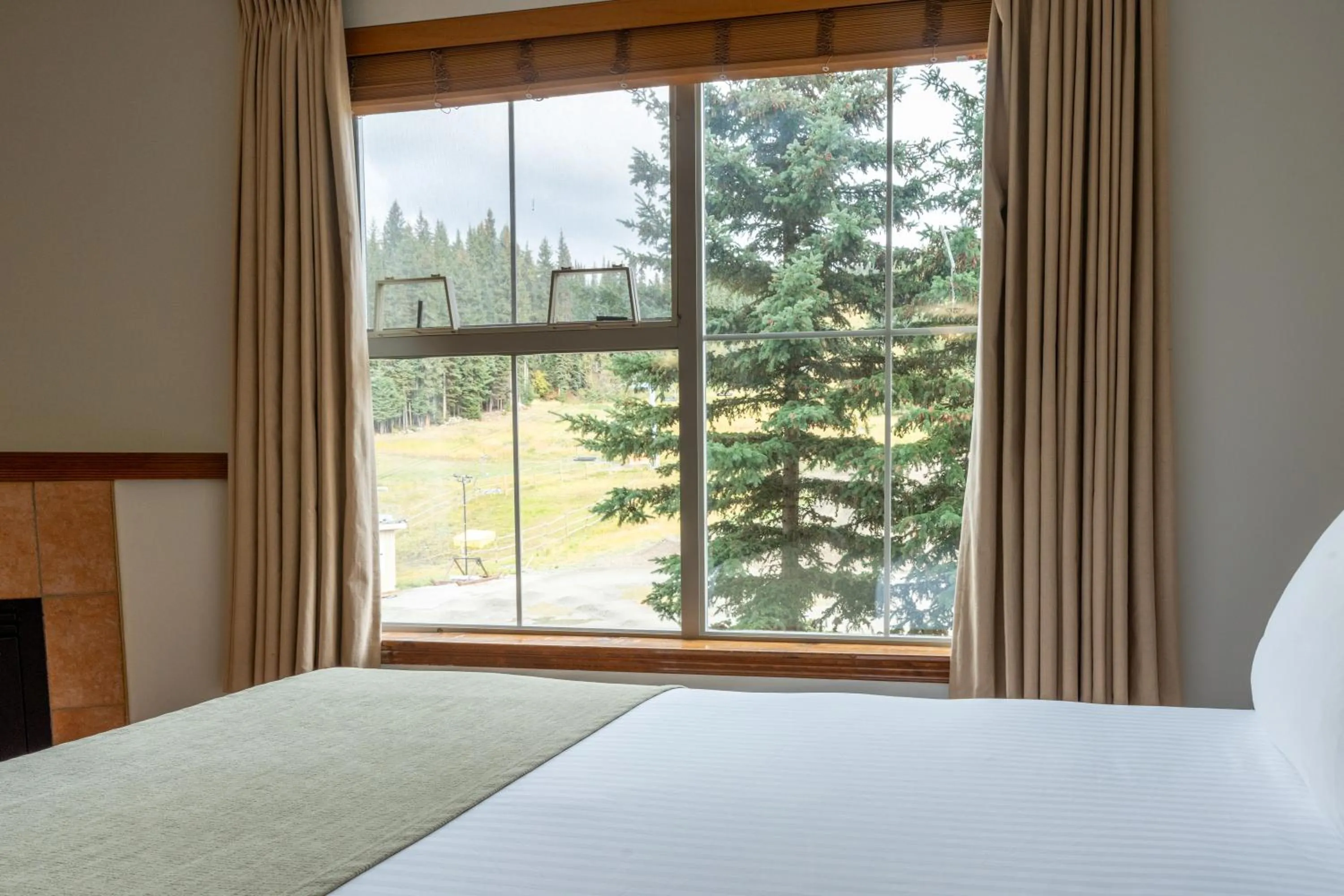 Mountain view, Bed in Sundance Lodge