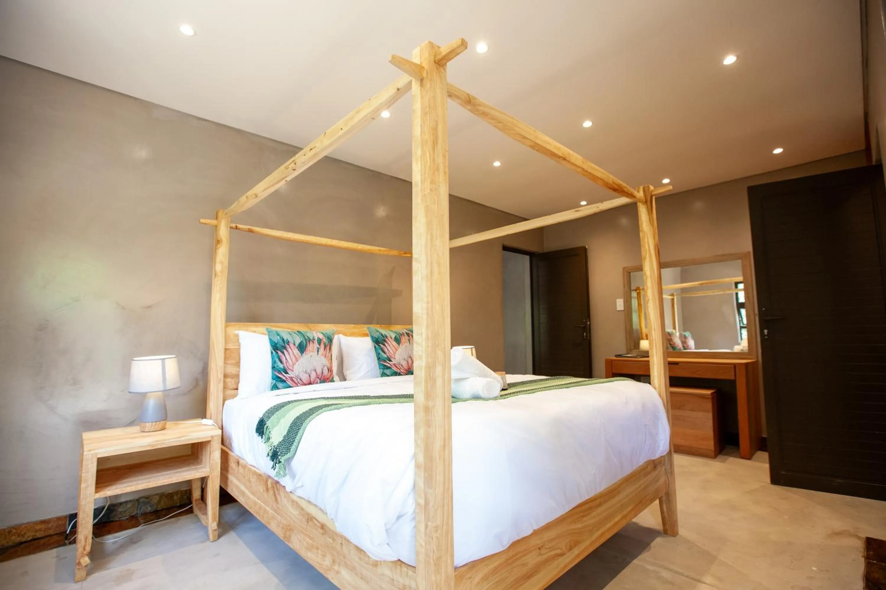 Bed in Kruger Adventure Lodge