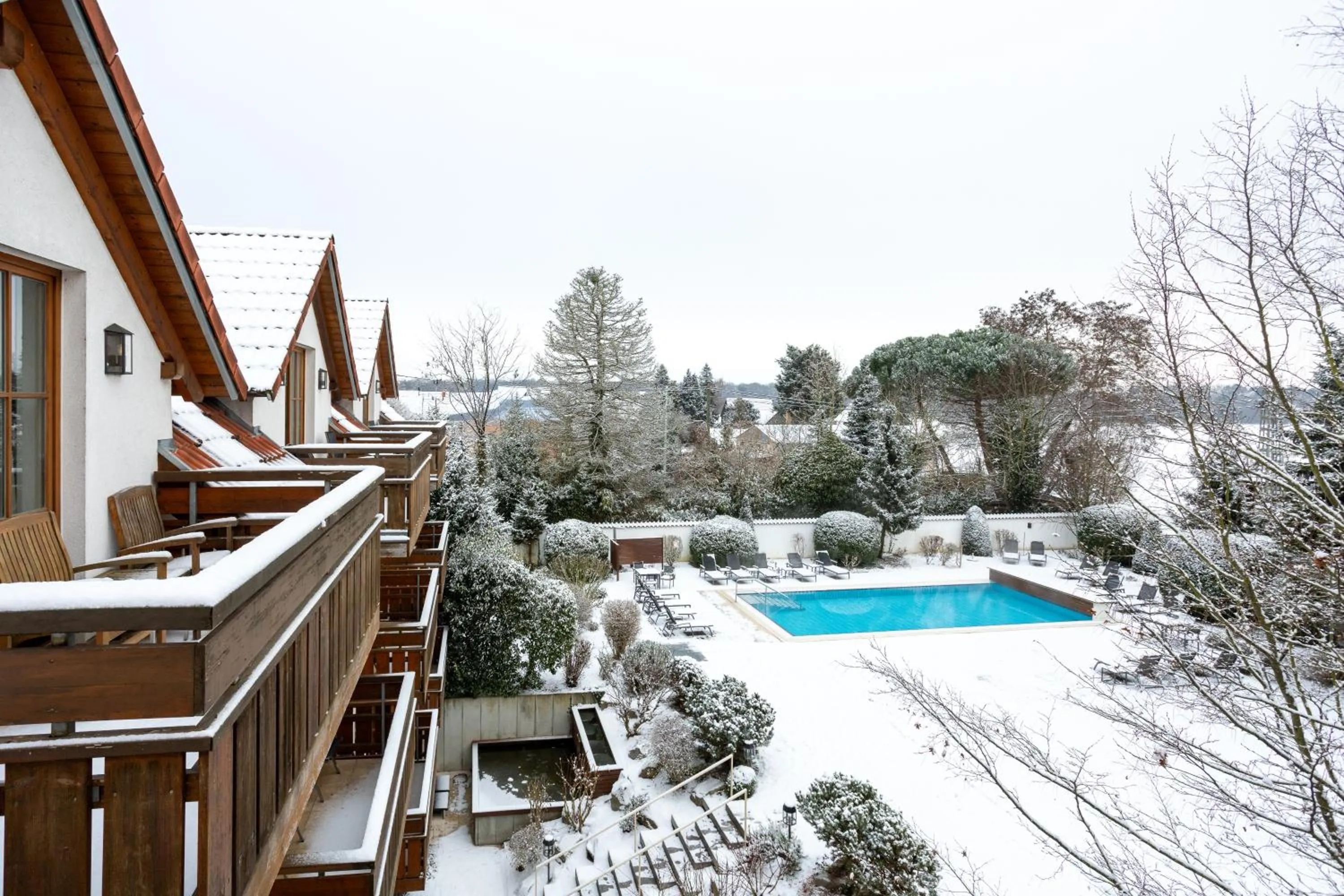 Pool view in Hotel Krone