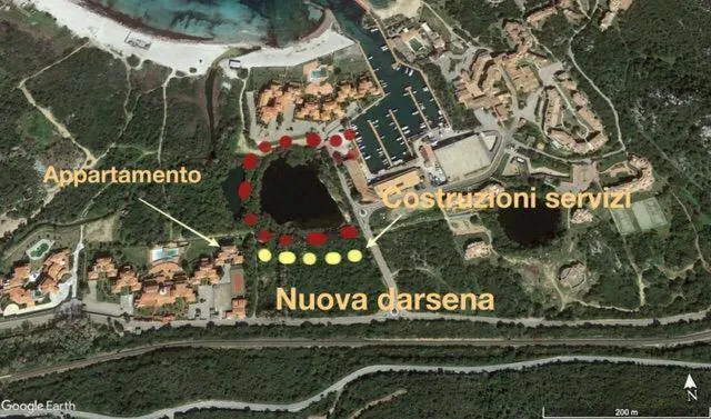 Bird's eye view in Marinella, Sardegna