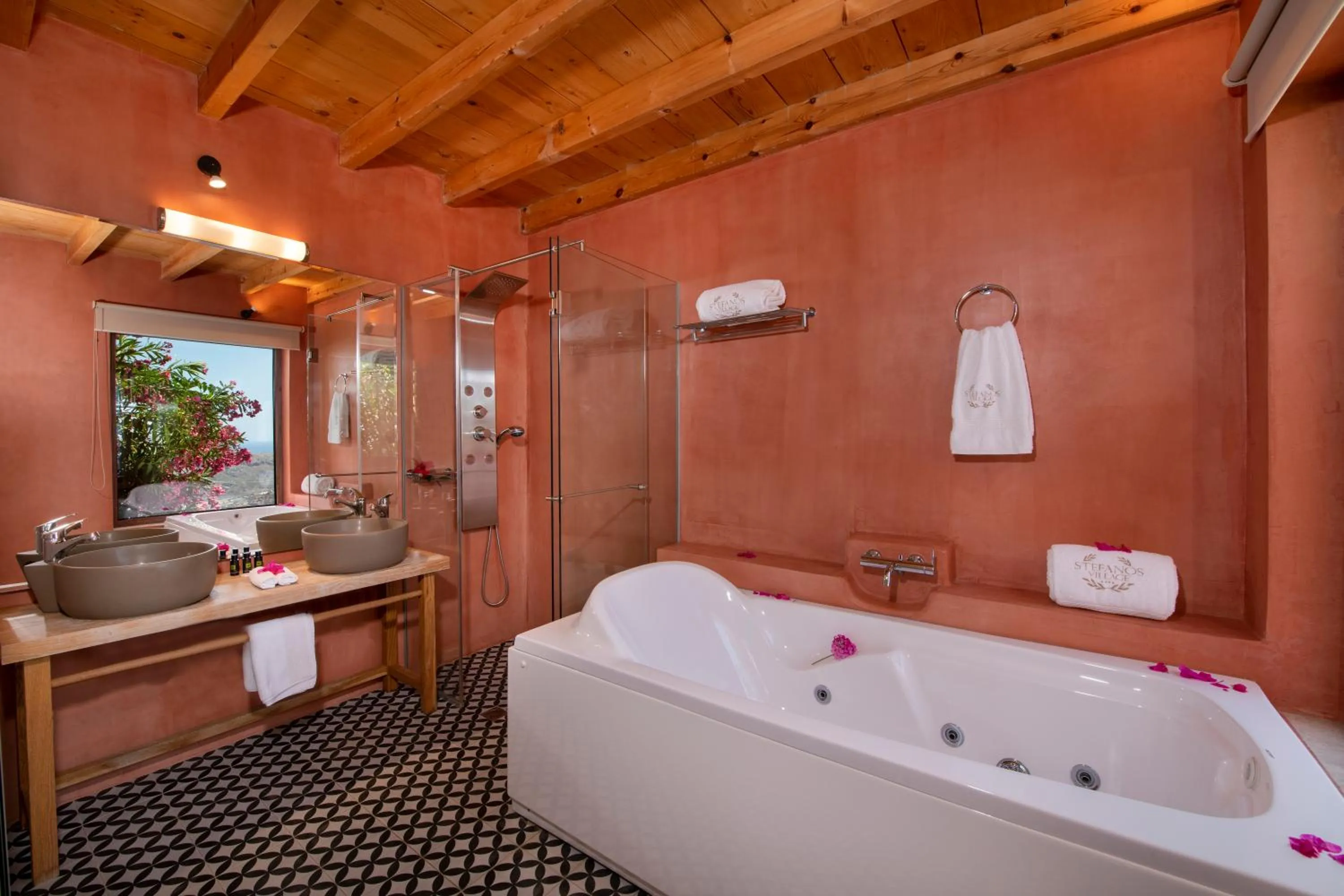 Bathroom in Stefanos Village Hotel