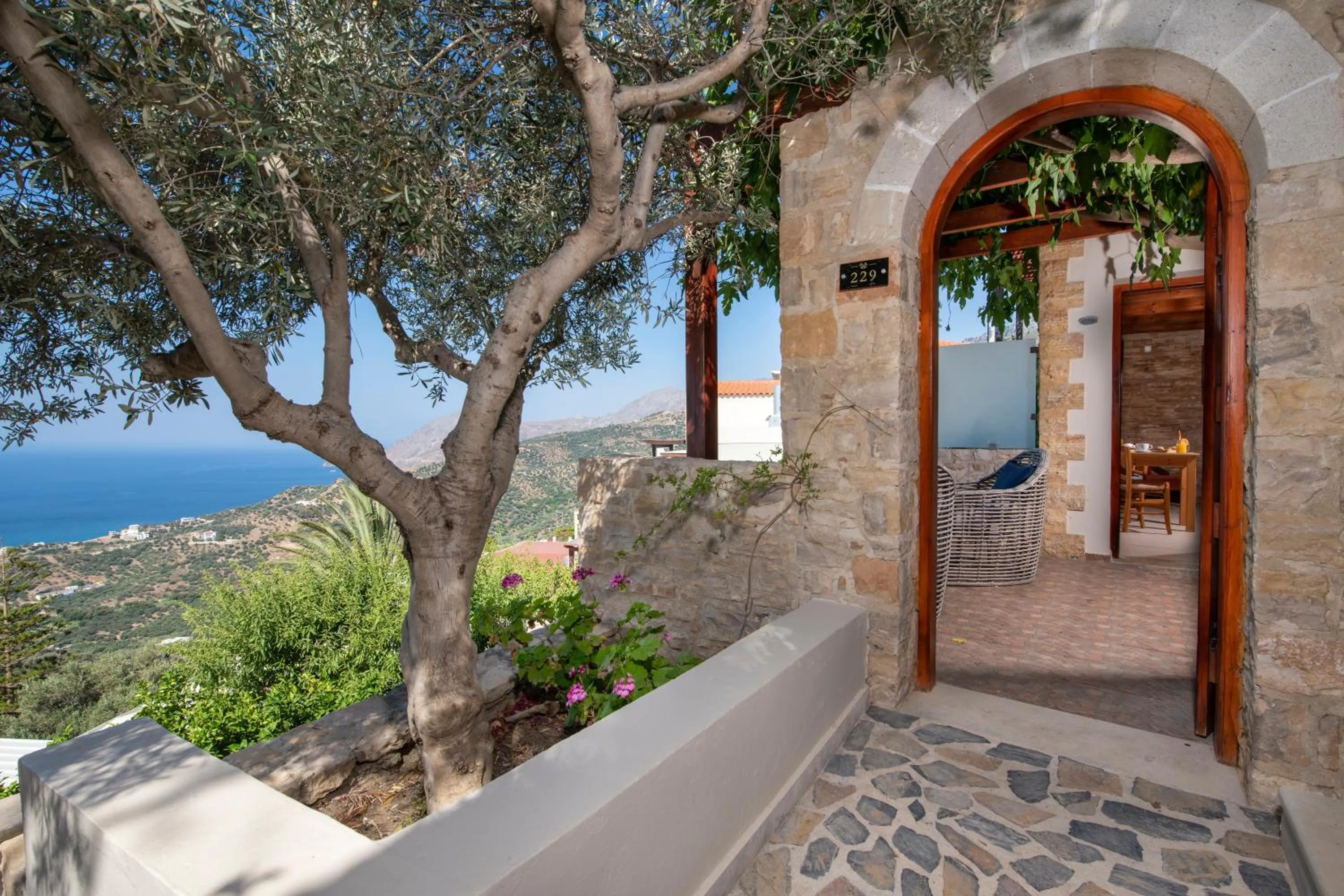 Balcony/Terrace in Stefanos Village Hotel