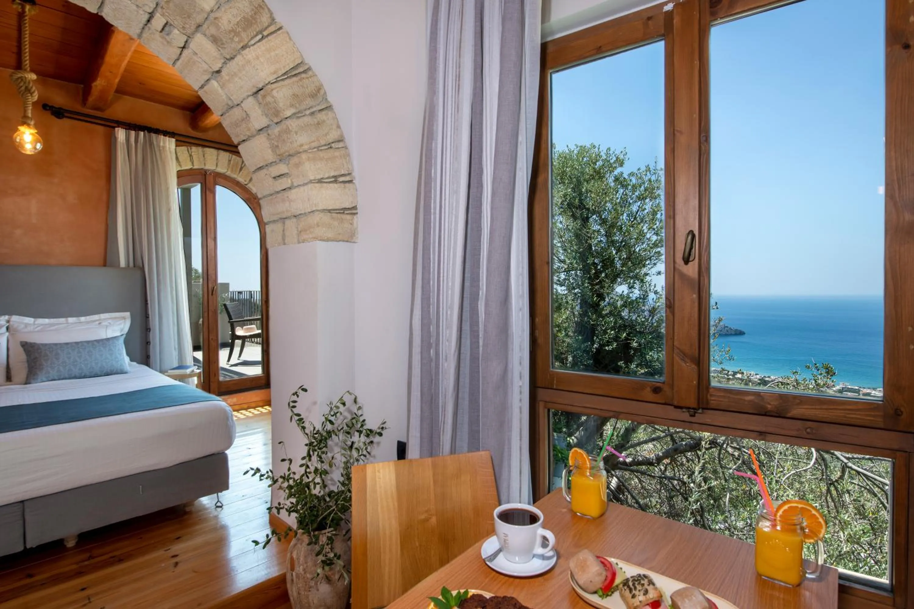 Bedroom, Bed in Stefanos Village Hotel