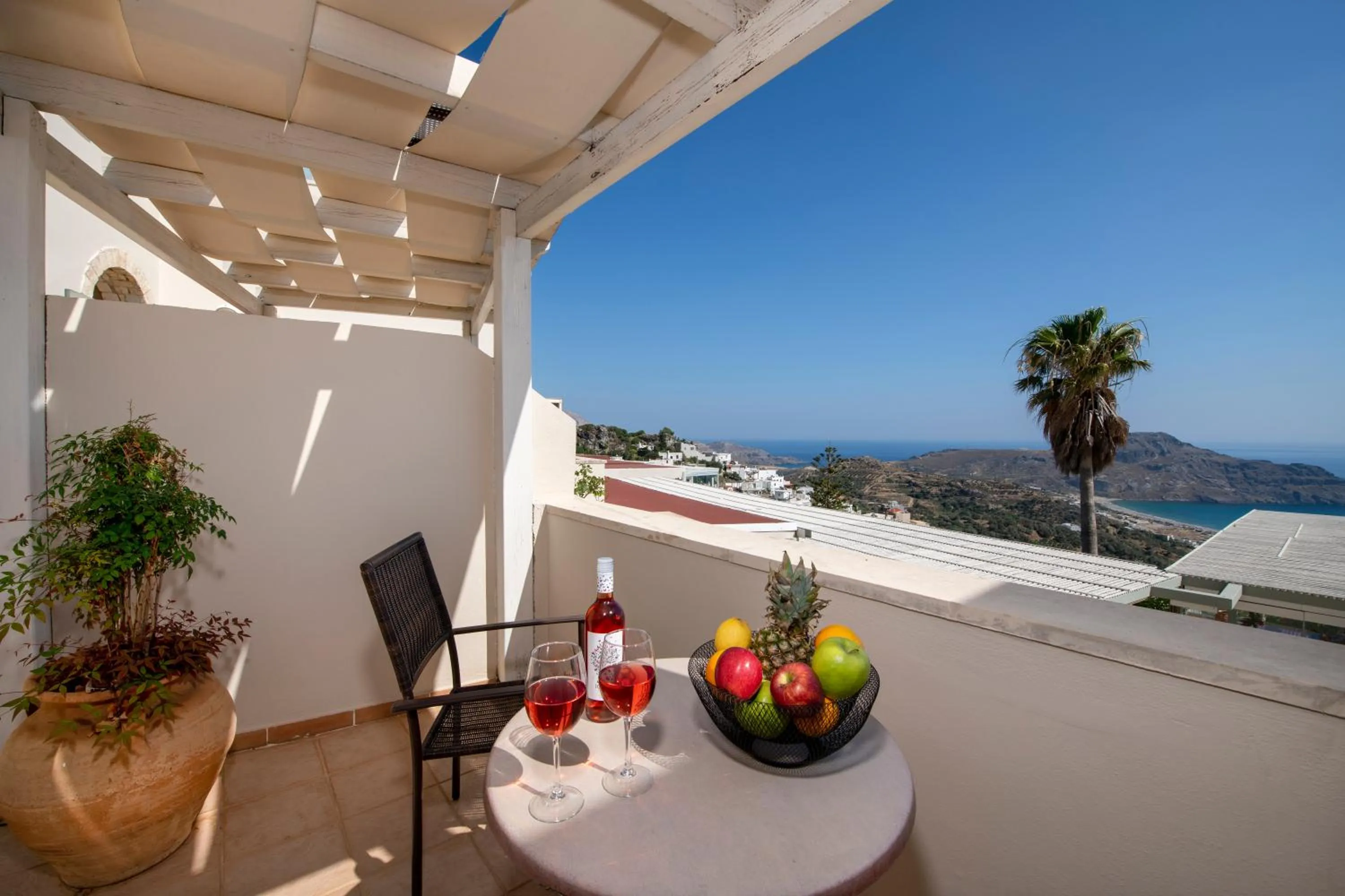Balcony/Terrace in Stefanos Village Hotel