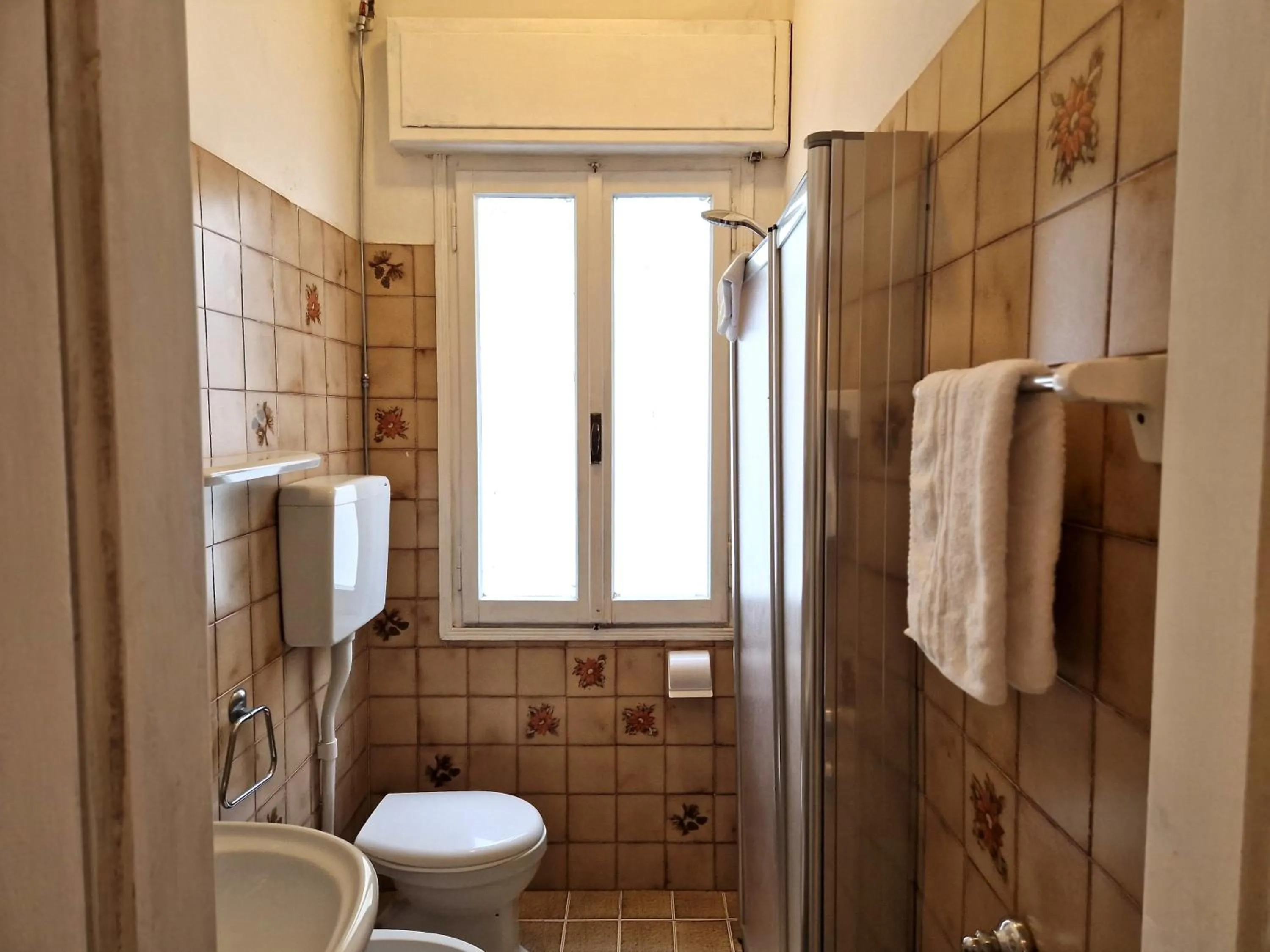 Shower in Hotel Danubio