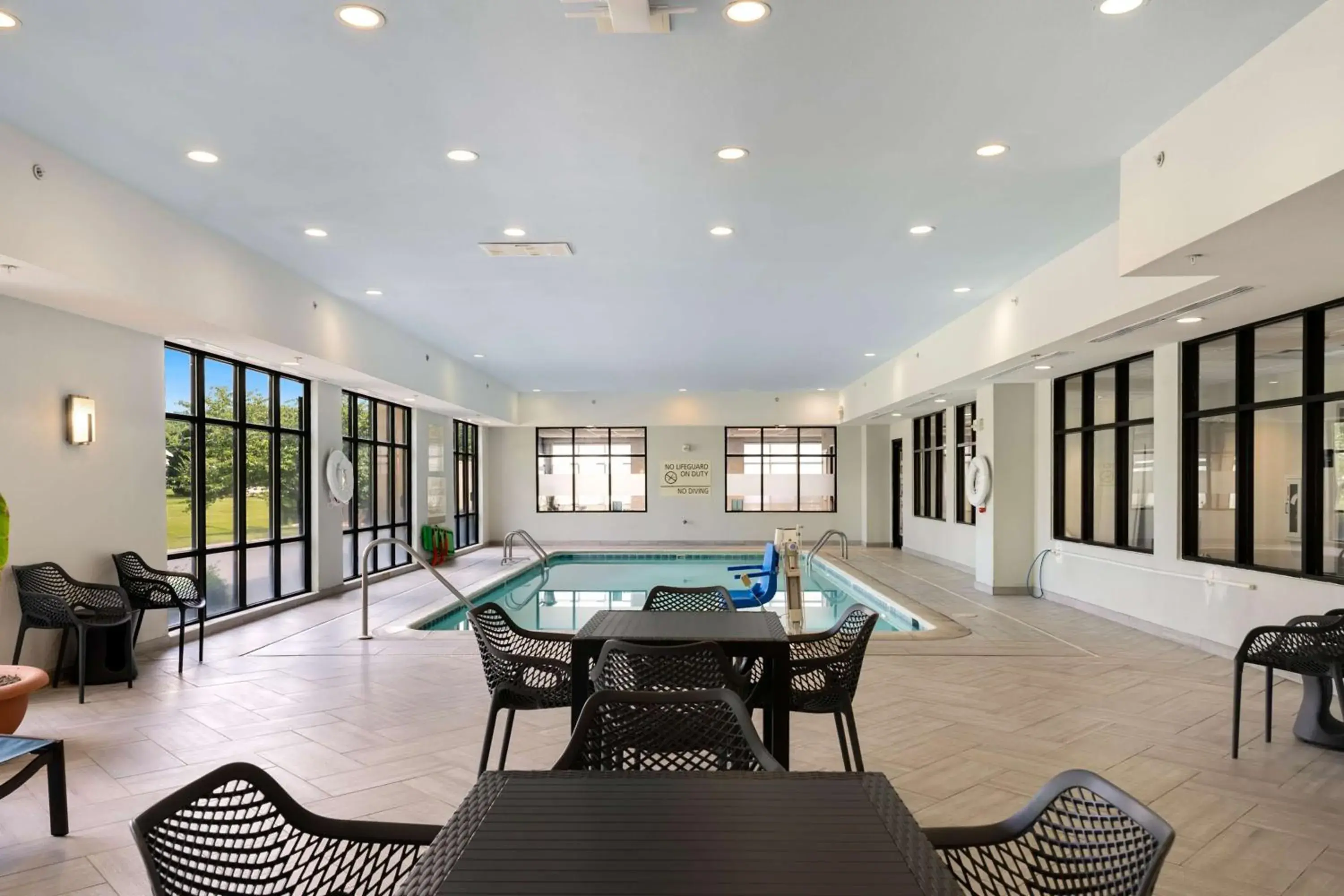 Pool view in Hampton Inn Milford Pool view in Hampton Inn Milford