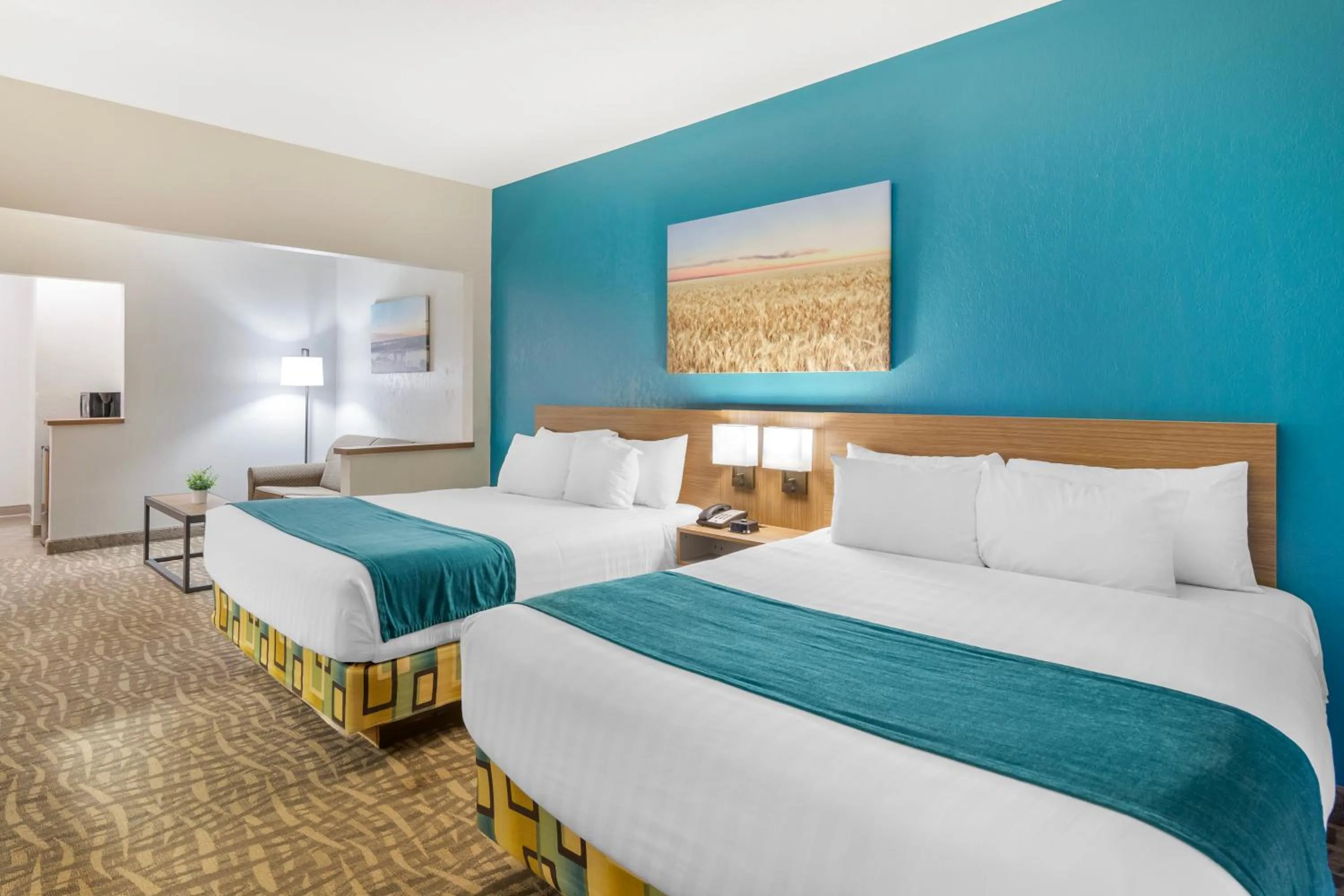 Bed in EverSpring Suites