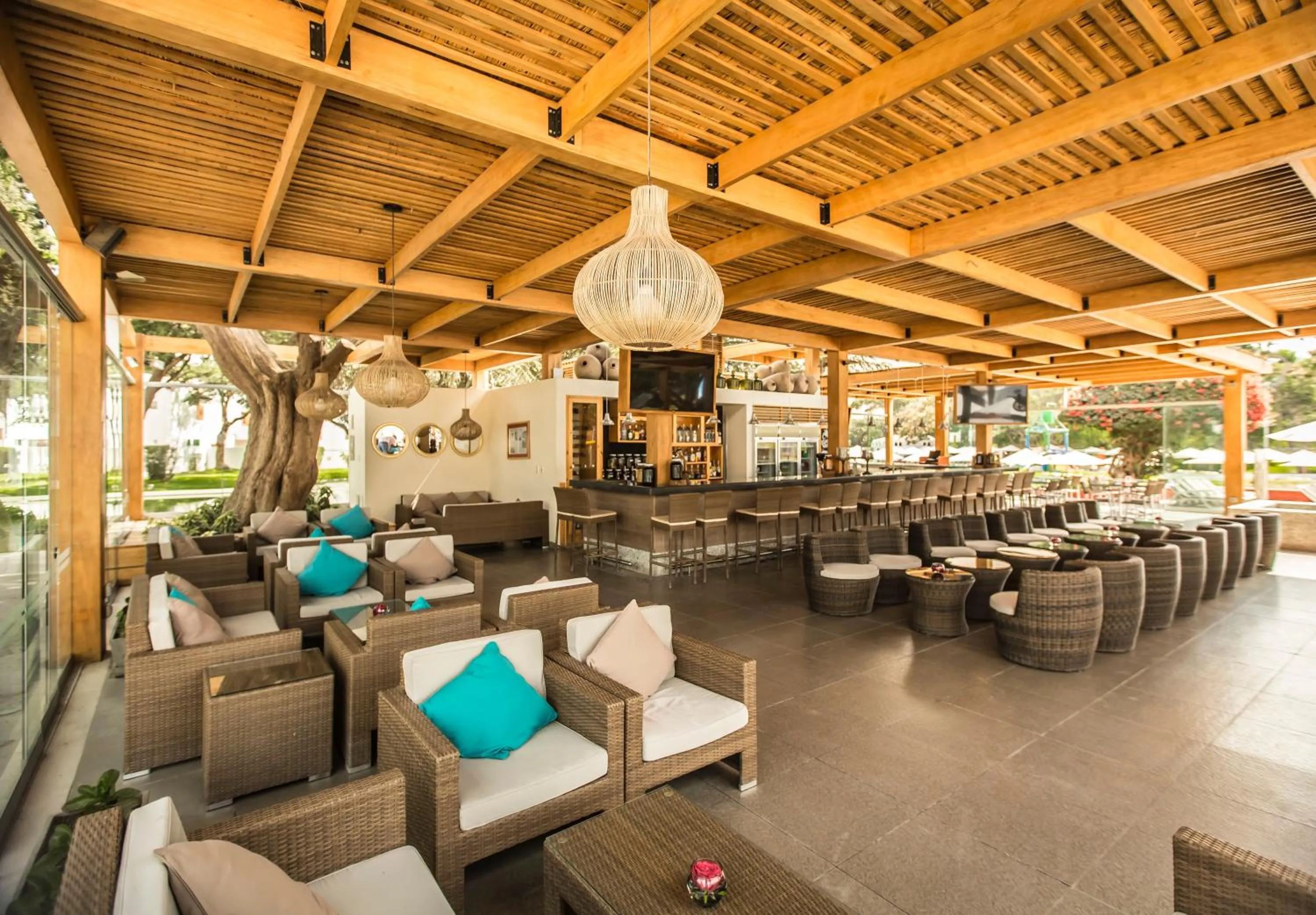 Lounge or bar in Hotel Las Dunas