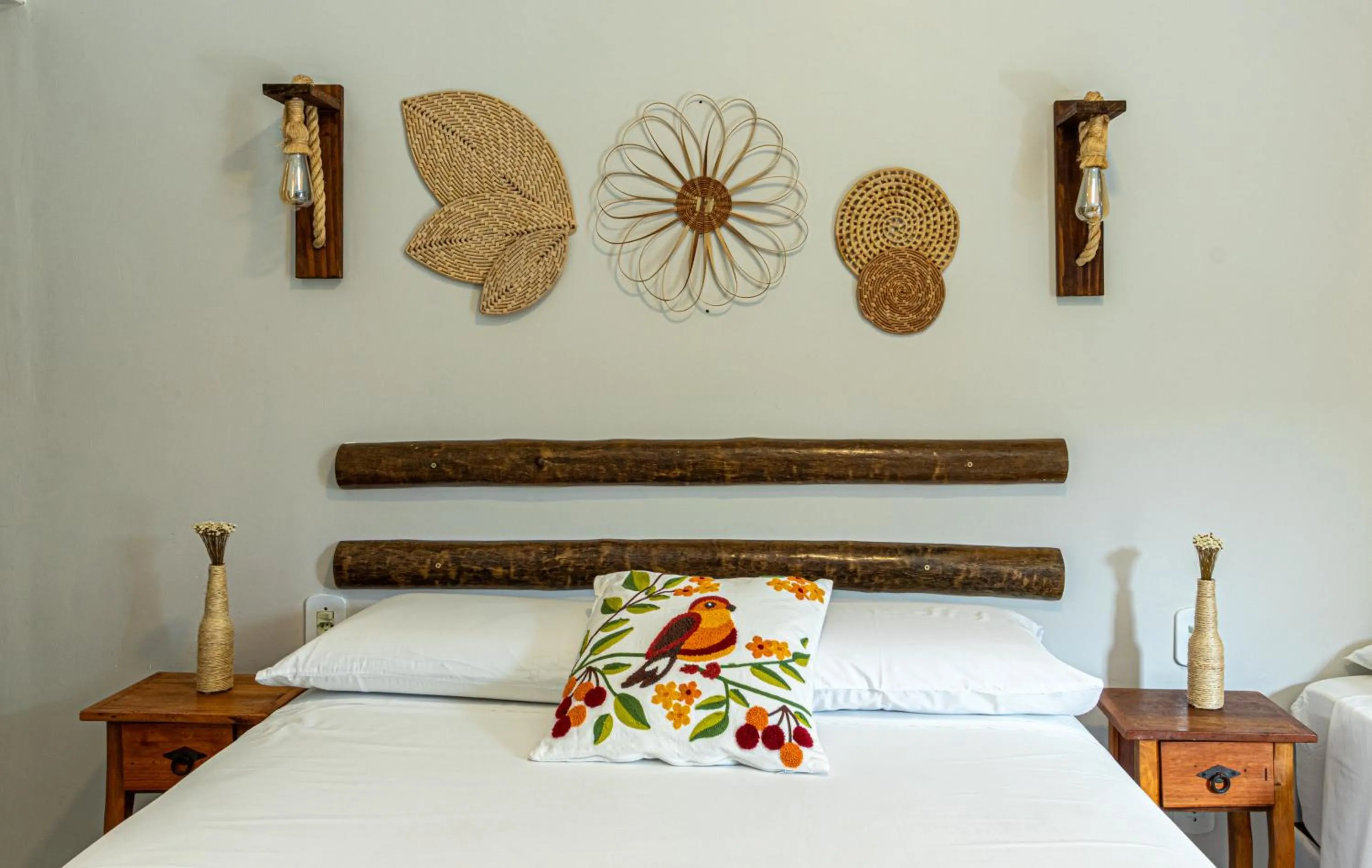 Bed in Pousada Encantos de Arraial