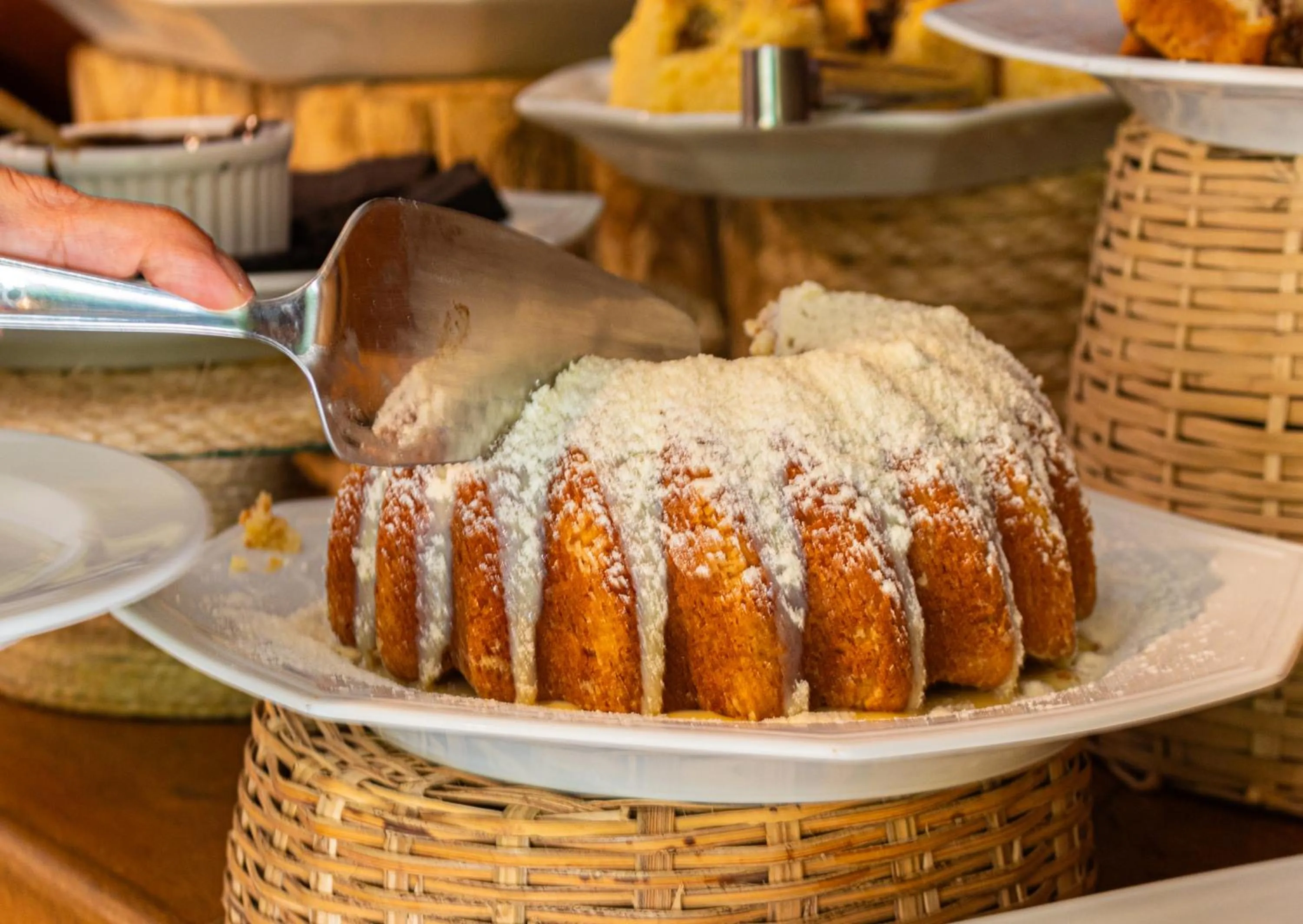 Buffet breakfast in Pousada Encantos de Arraial