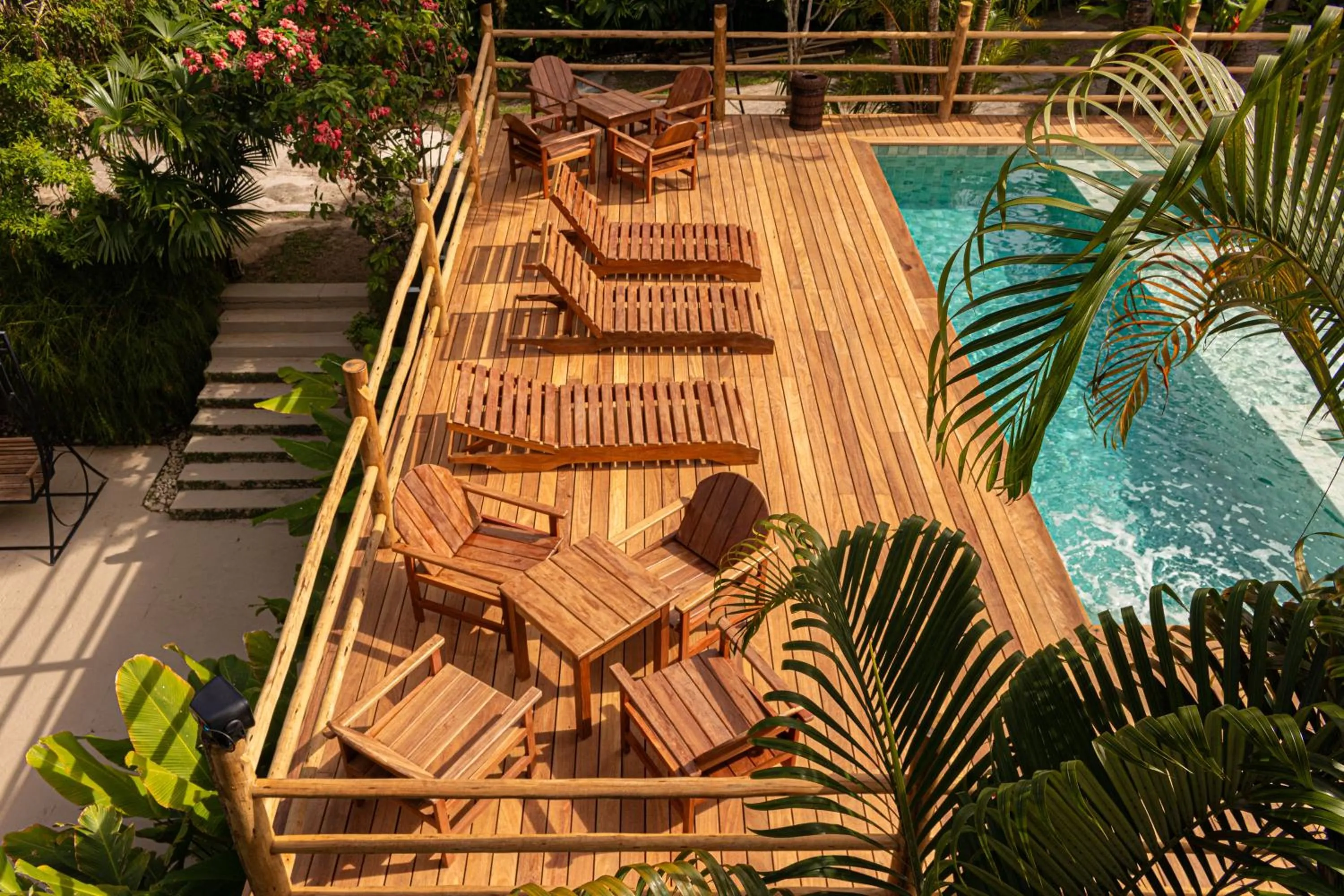 sunbed in Pousada Encantos de Arraial