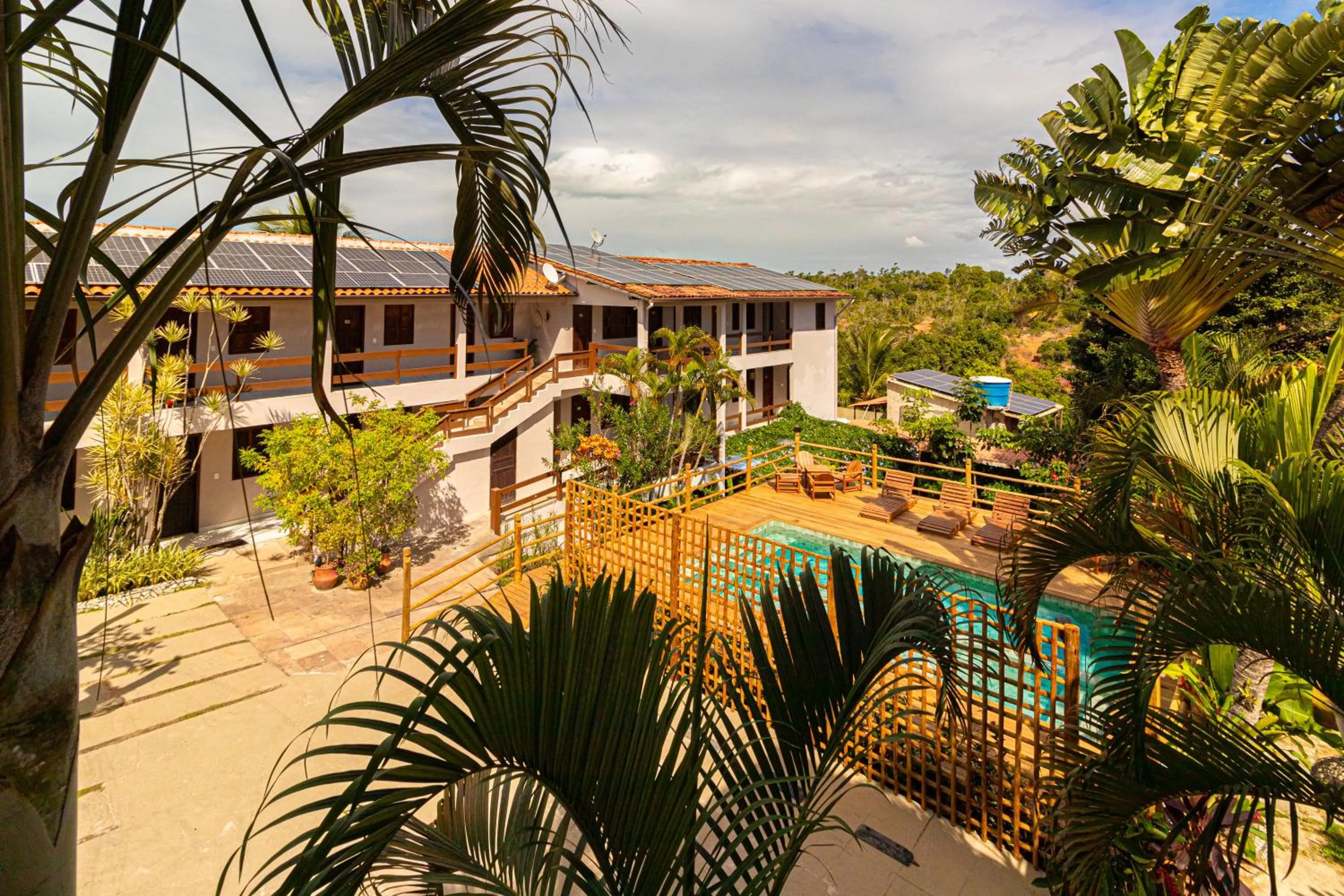 Garden view in Pousada Encantos de Arraial