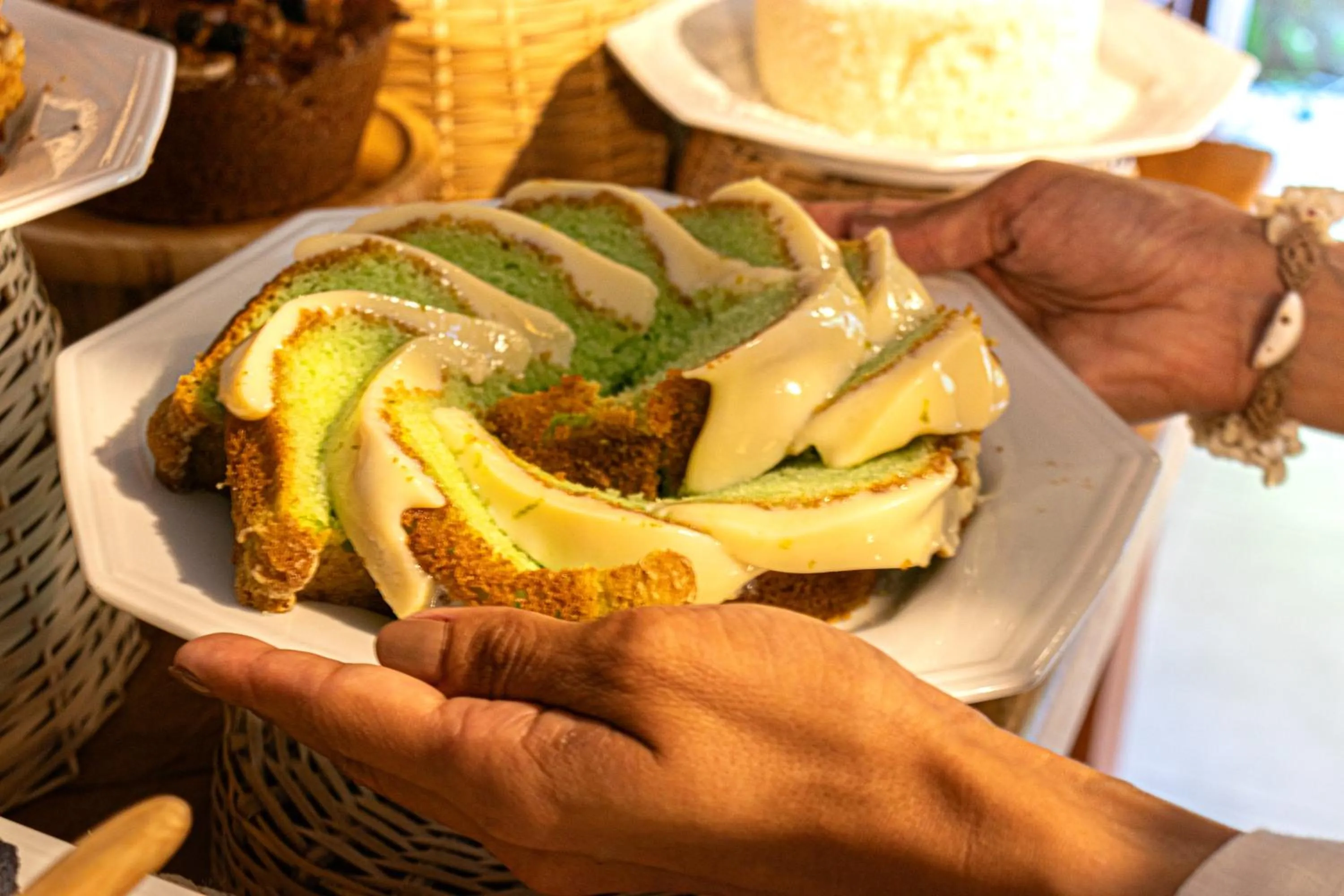 Buffet breakfast in Pousada Encantos de Arraial