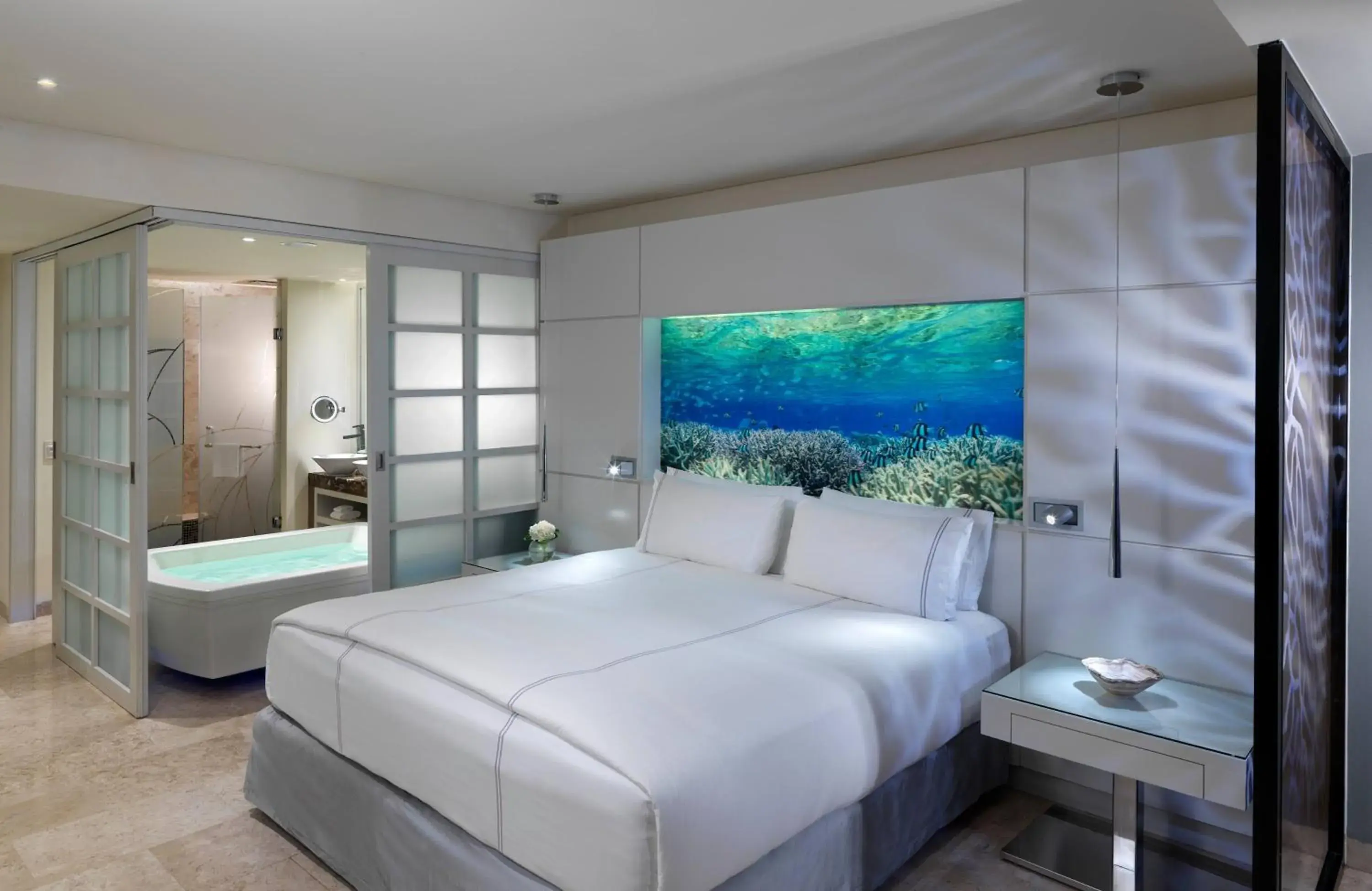 Property building, Bed in Paradisus La Perla - Adults Only - Riviera Maya Property building, Bed in Paradisus La Perla - Adults Only - Riviera Maya