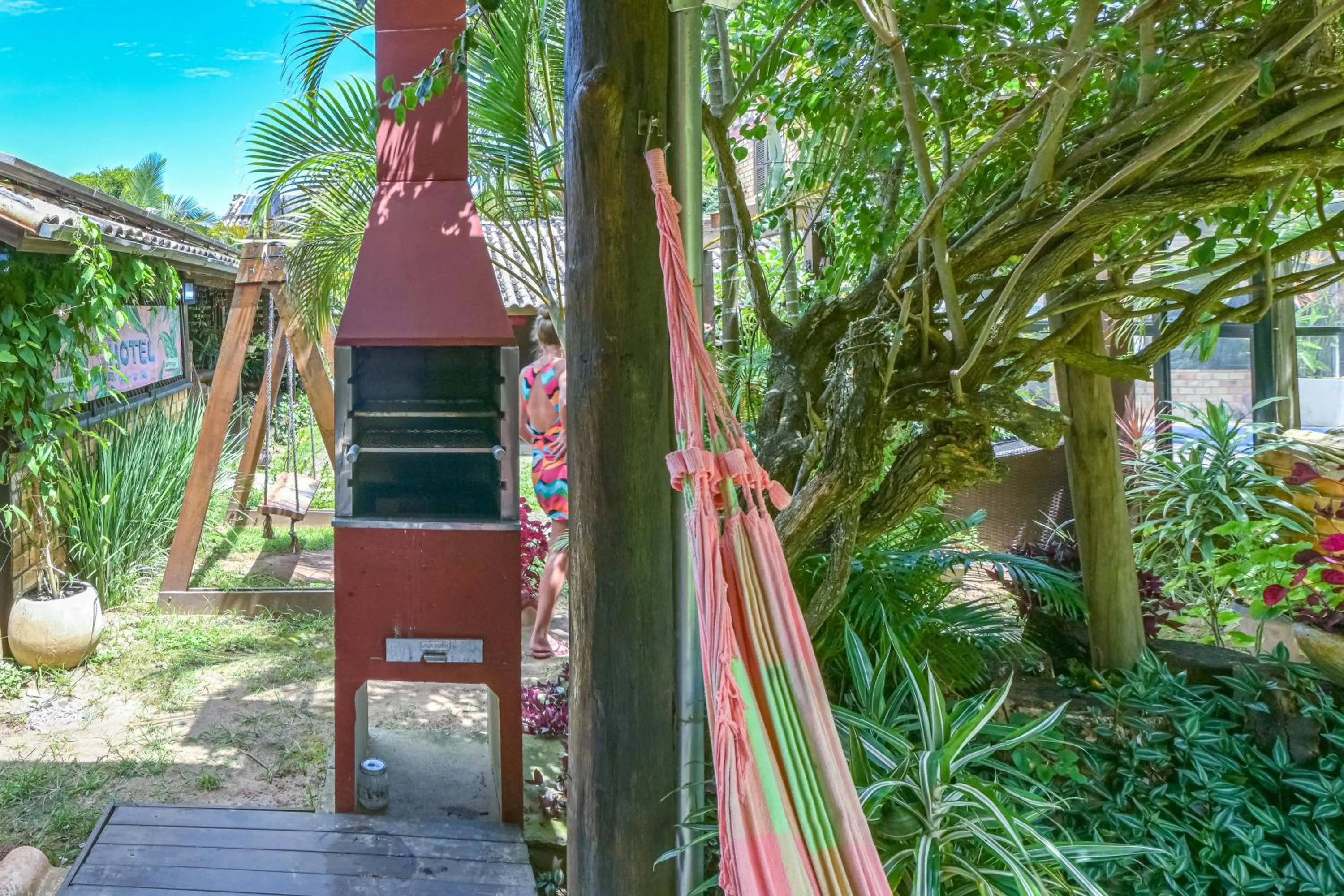 BBQ facilities in Hotel Praia Do Rosa