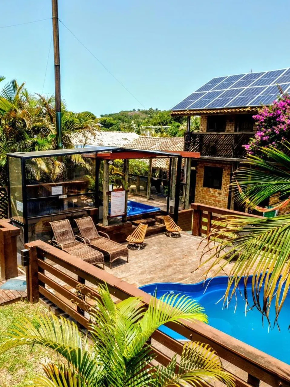 Swimming pool in Hotel Praia Do Rosa