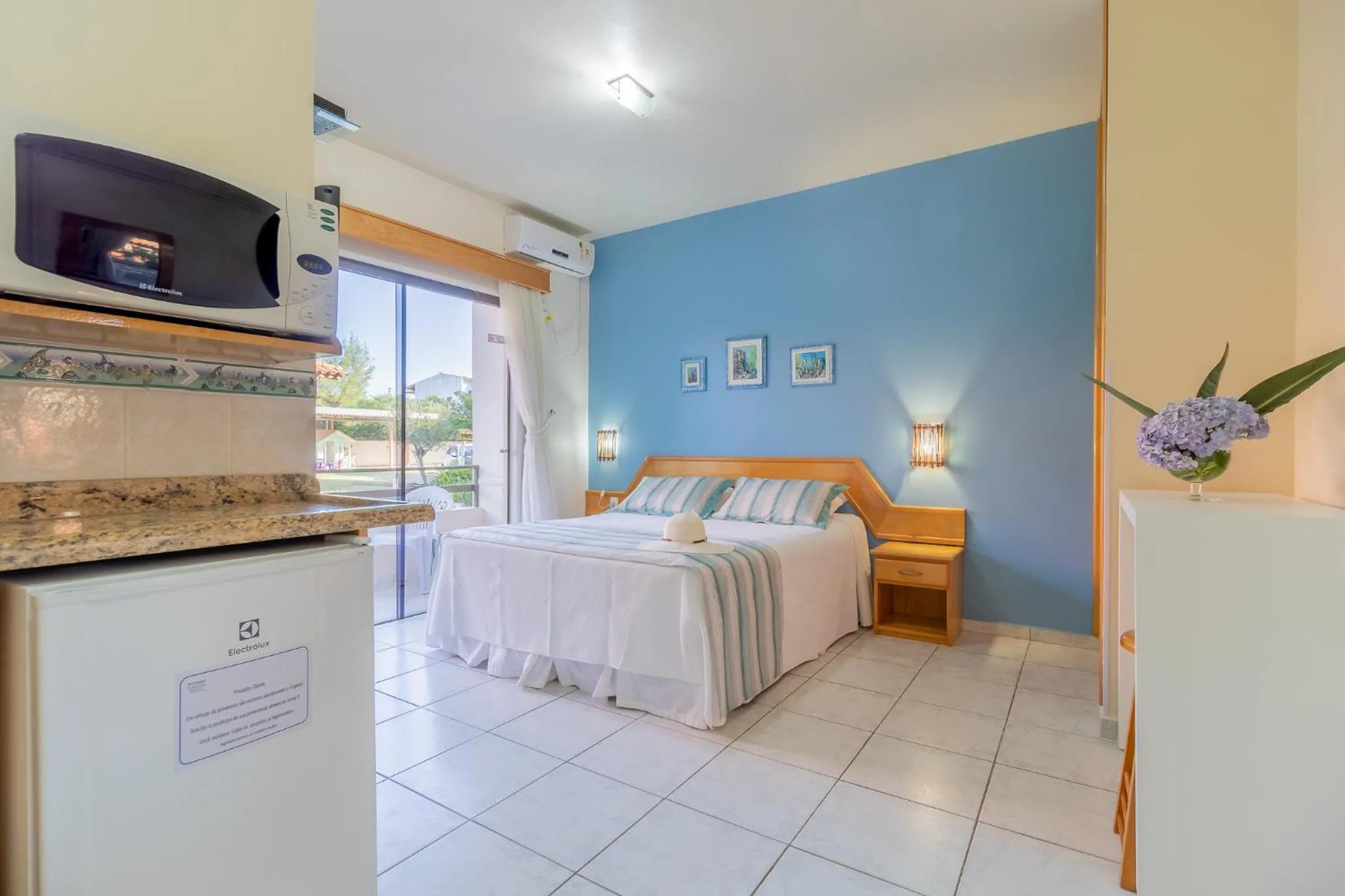 Patio, Bed in Pousada Barra Mar