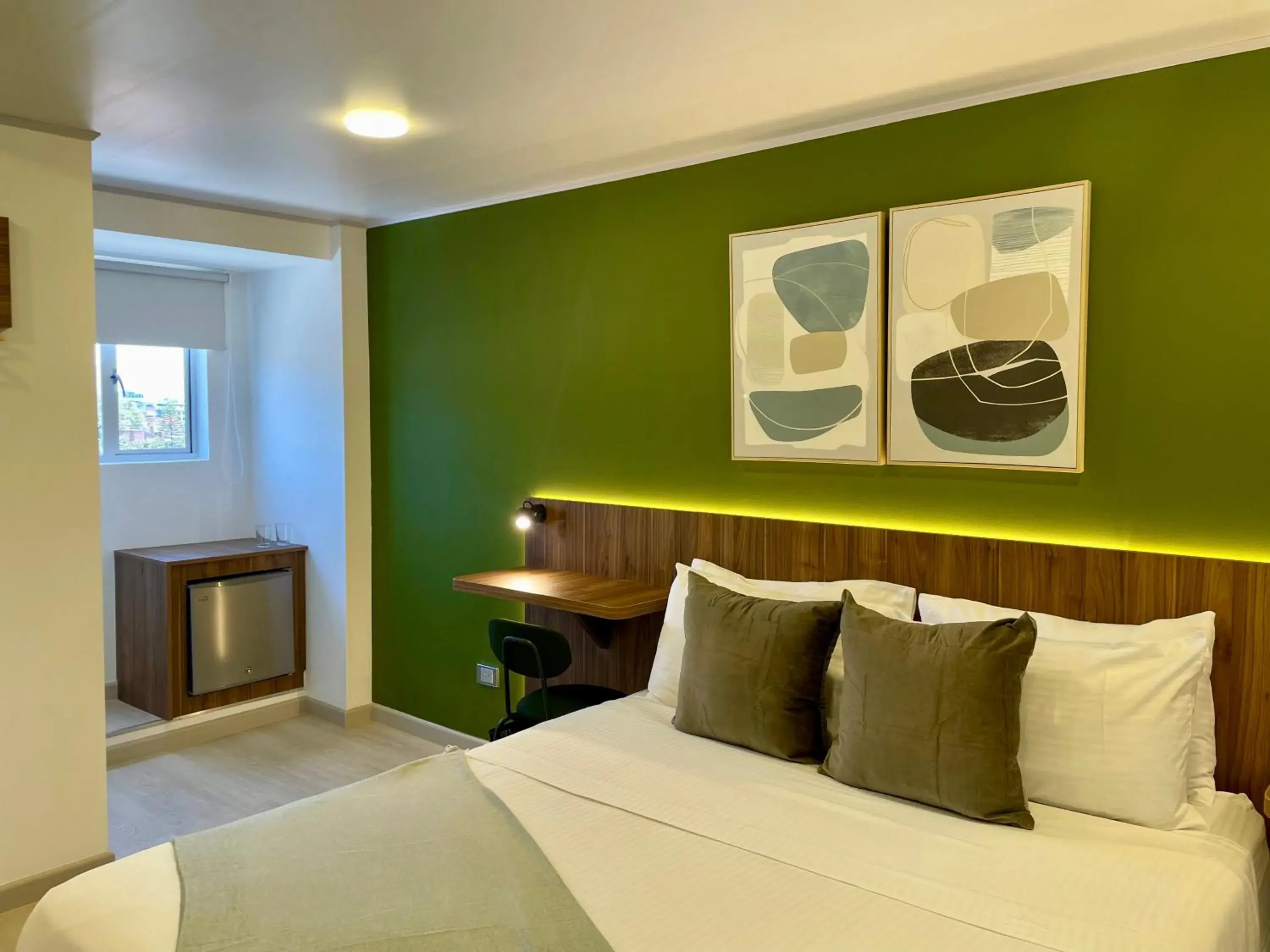 Bed in 122 Plaza Apartahotel Bed in 122 Plaza Apartahotel