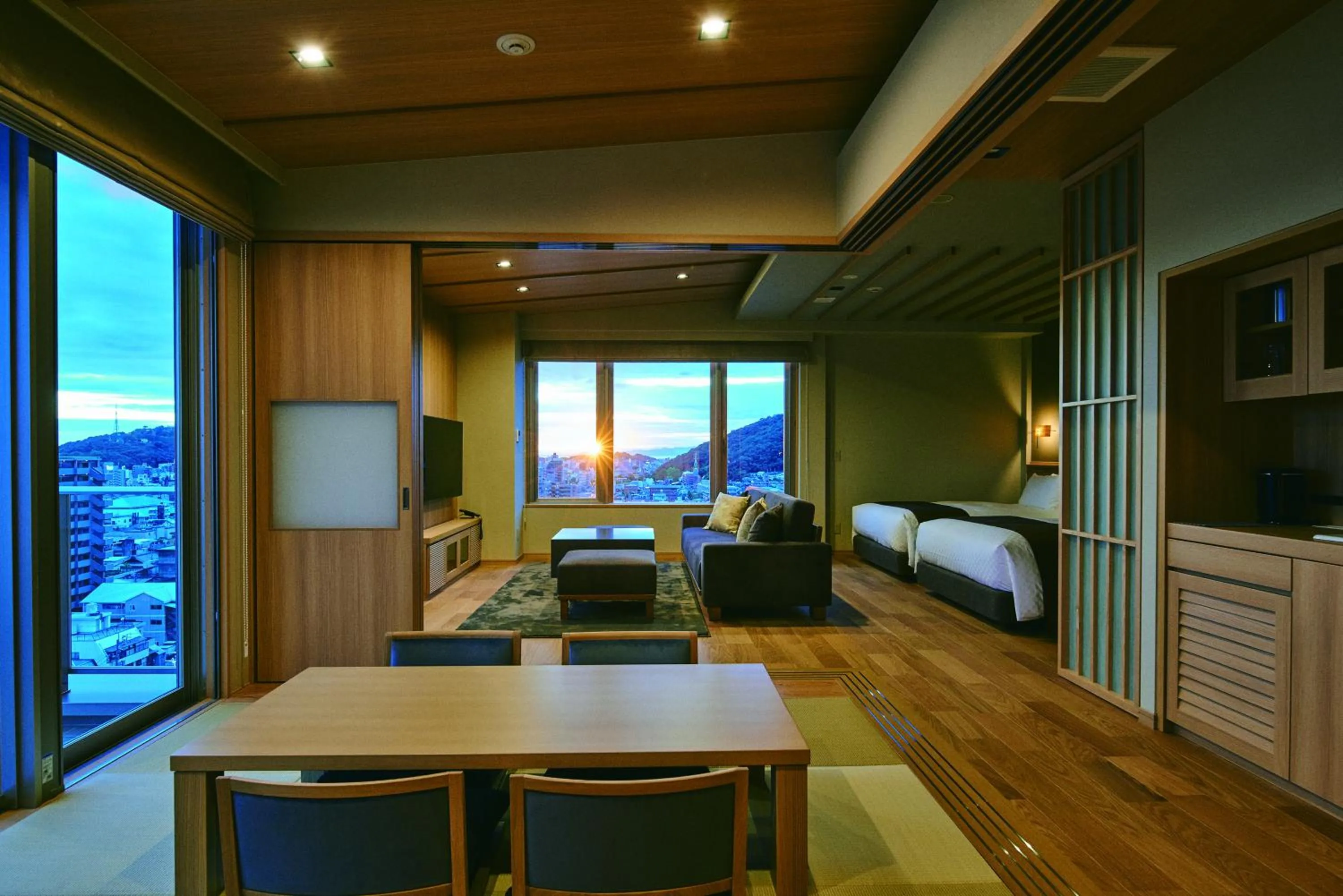 Living room, Bed in Kowakuen Haruka