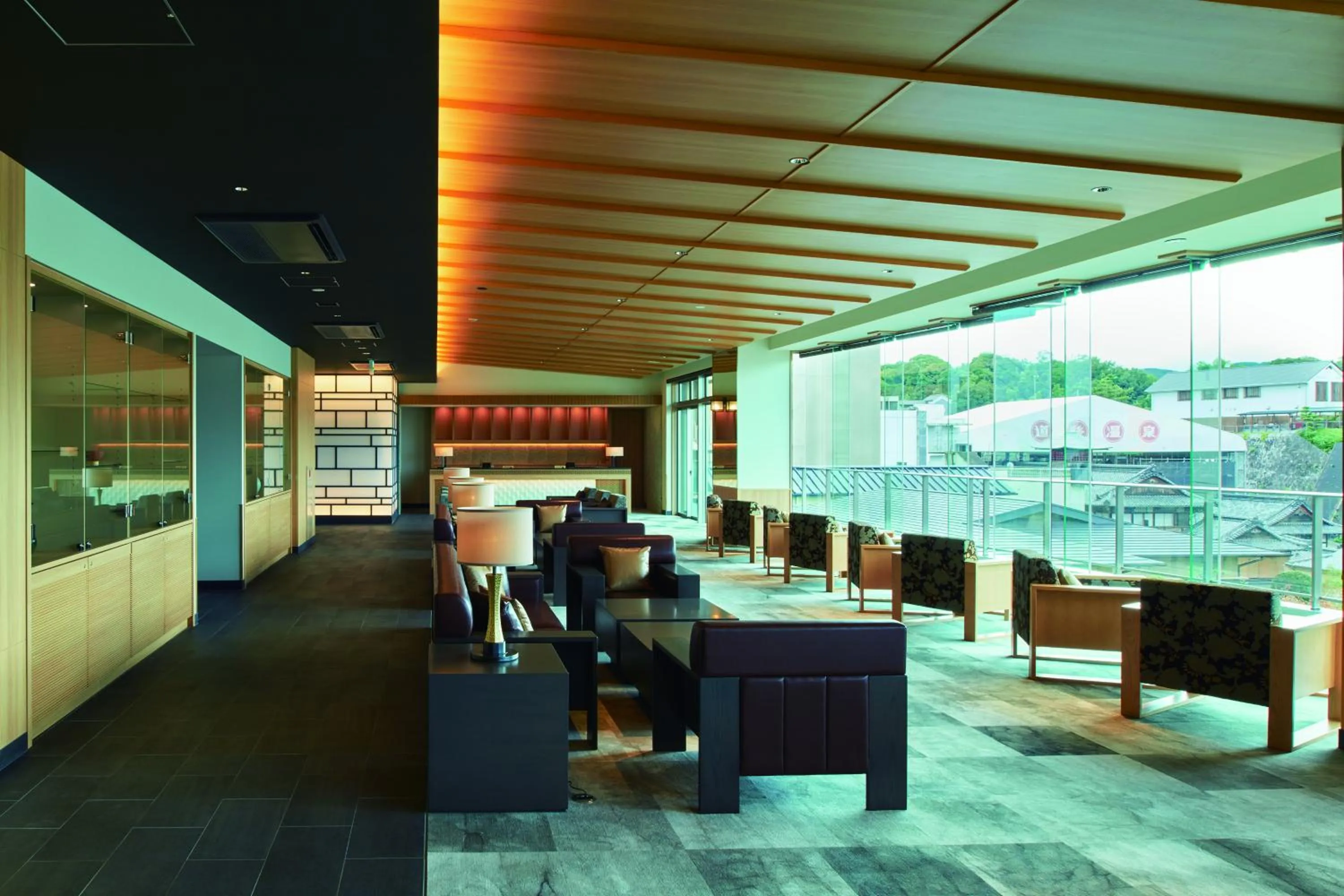 Seating area in Kowakuen Haruka