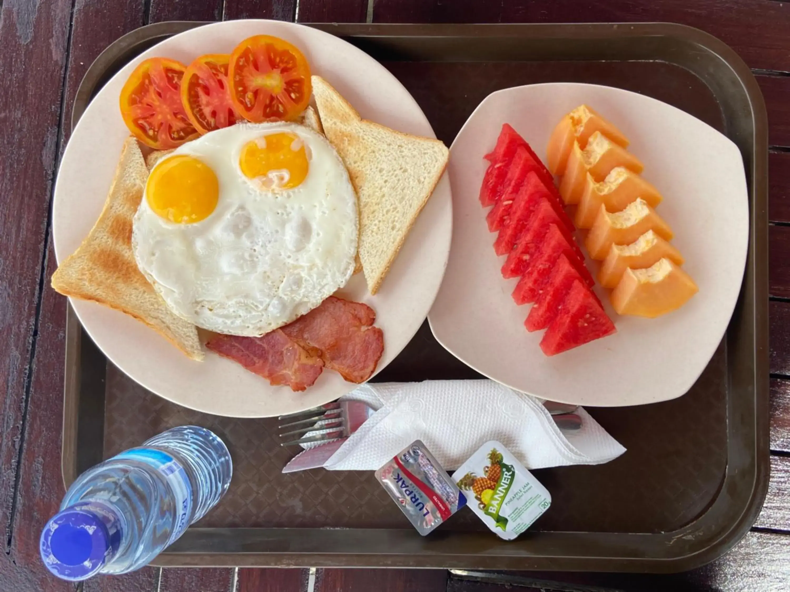 Breakfast in D' Kubu Pratama Homestay Breakfast in D' Kubu Pratama Homestay