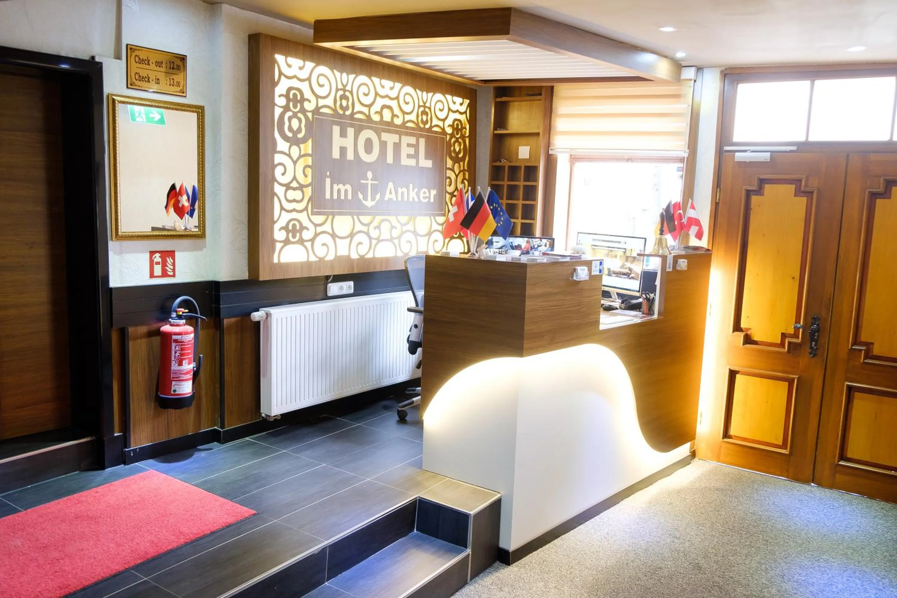 Lobby or reception in Hotel im Anker