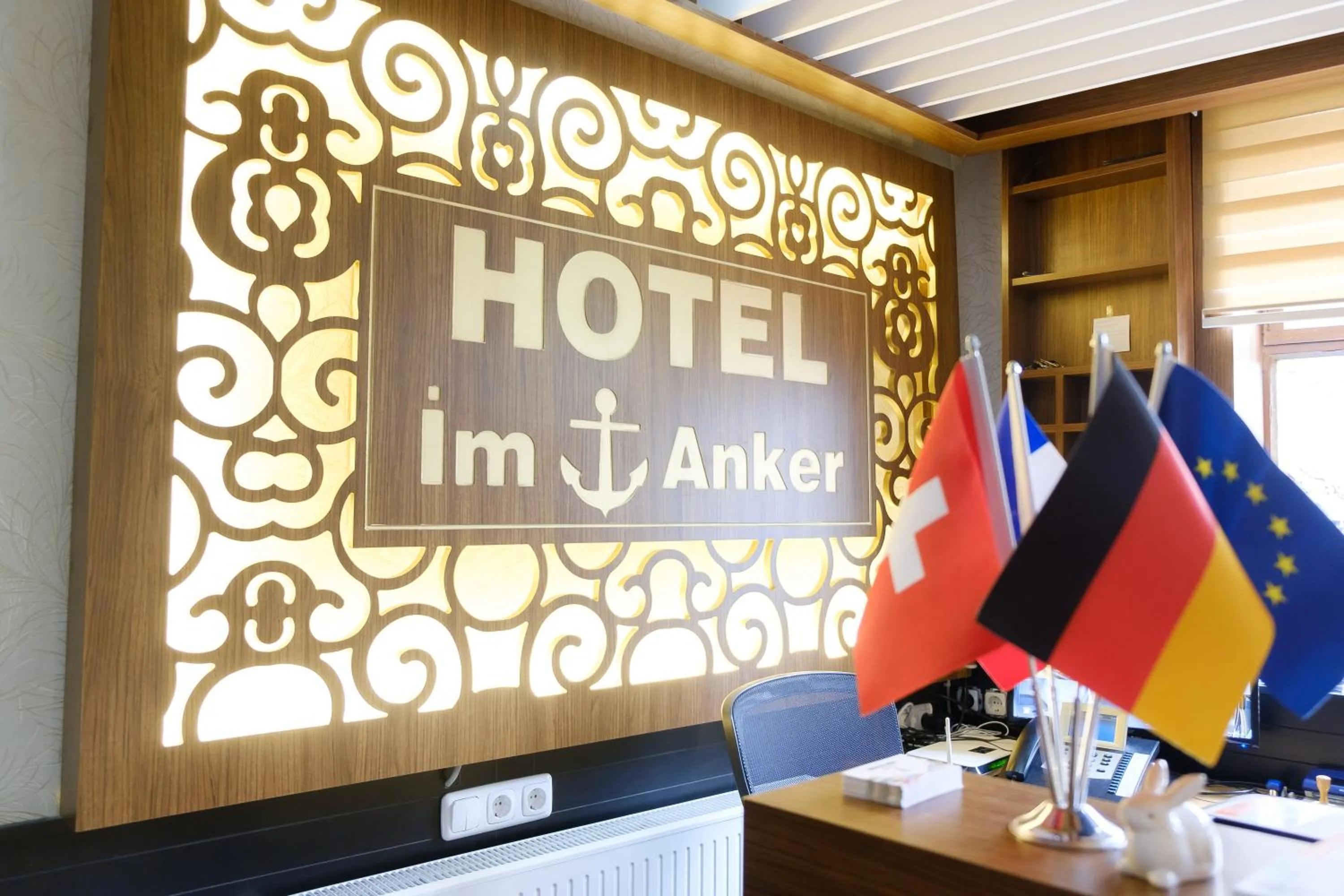 Lobby or reception in Hotel im Anker