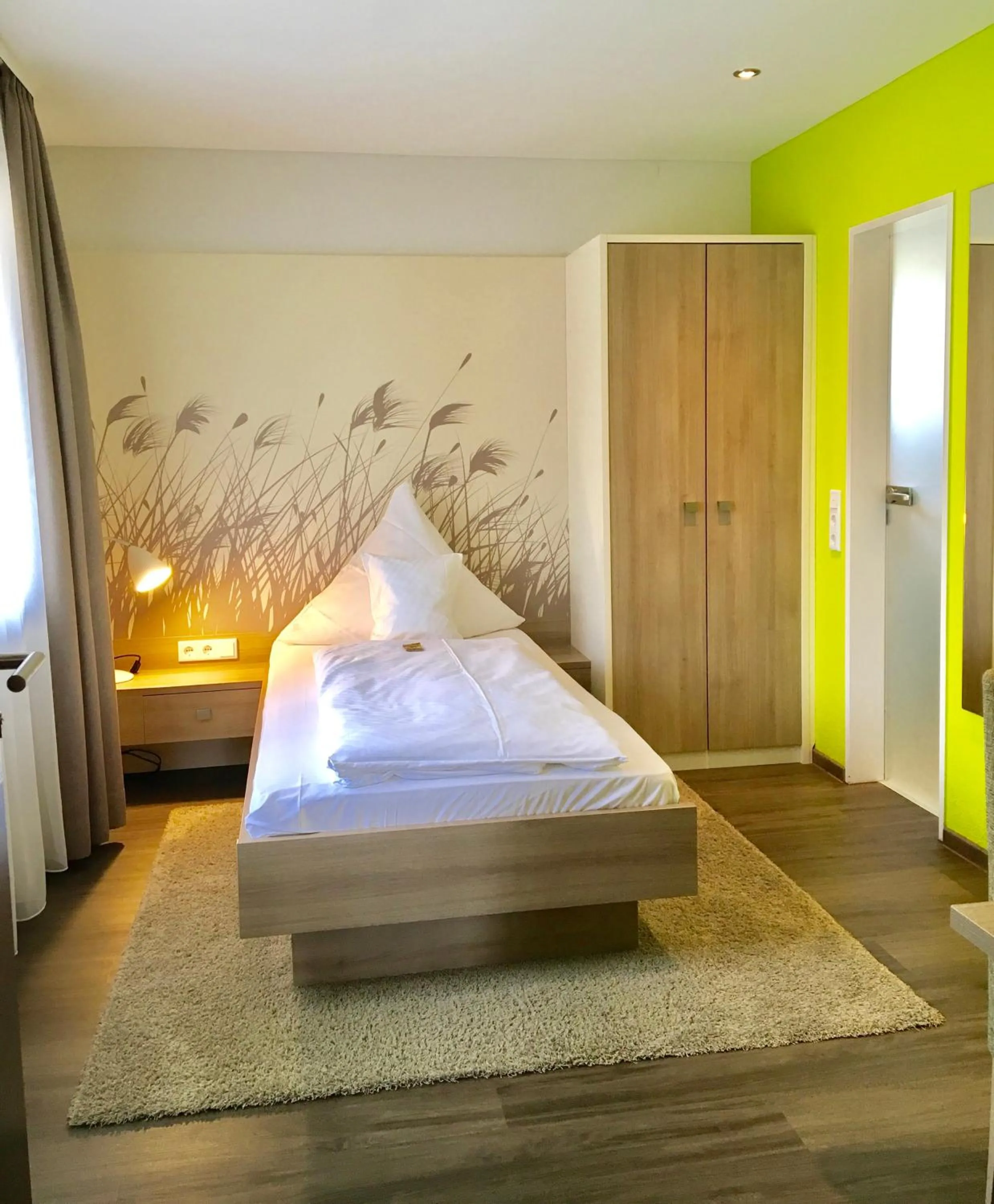 Decorative detail, Bed in Iris am See garni