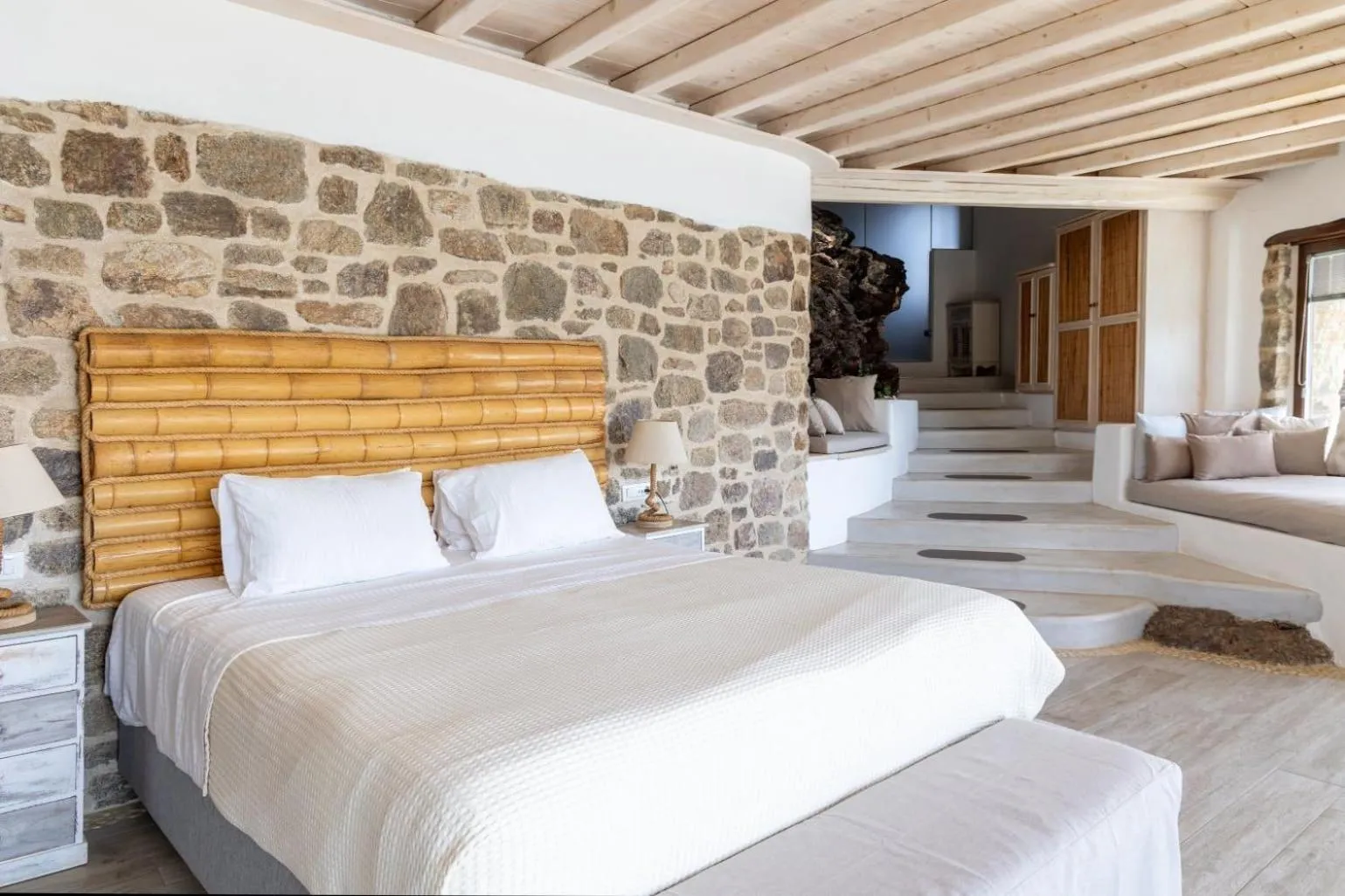 Bed in Albatros Club Mykonos