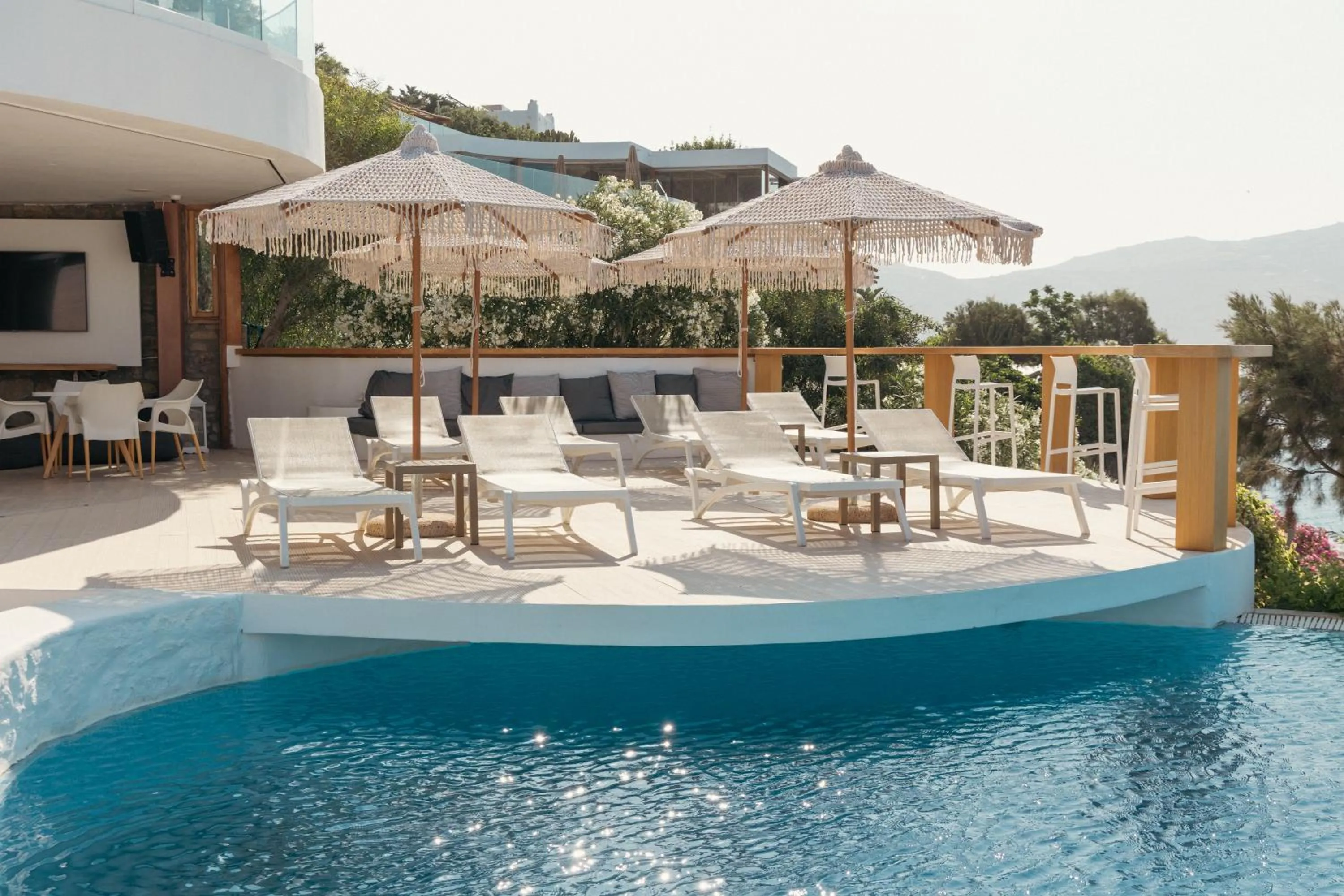 Pool view in Albatros Club Mykonos